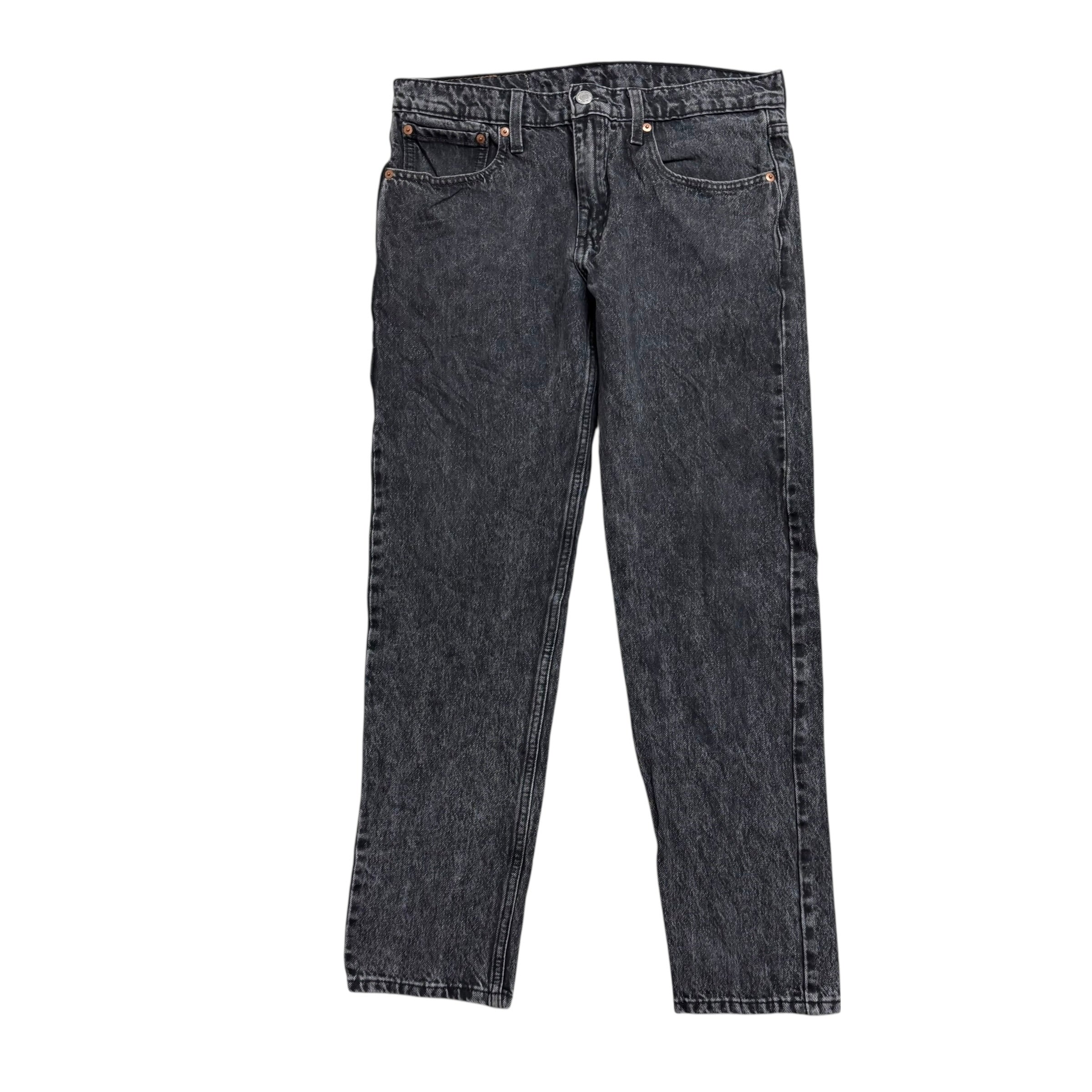 Levis Hi Ball Jeans W31 Mens Black Regular Tapered Fit Stretch Denim (E)