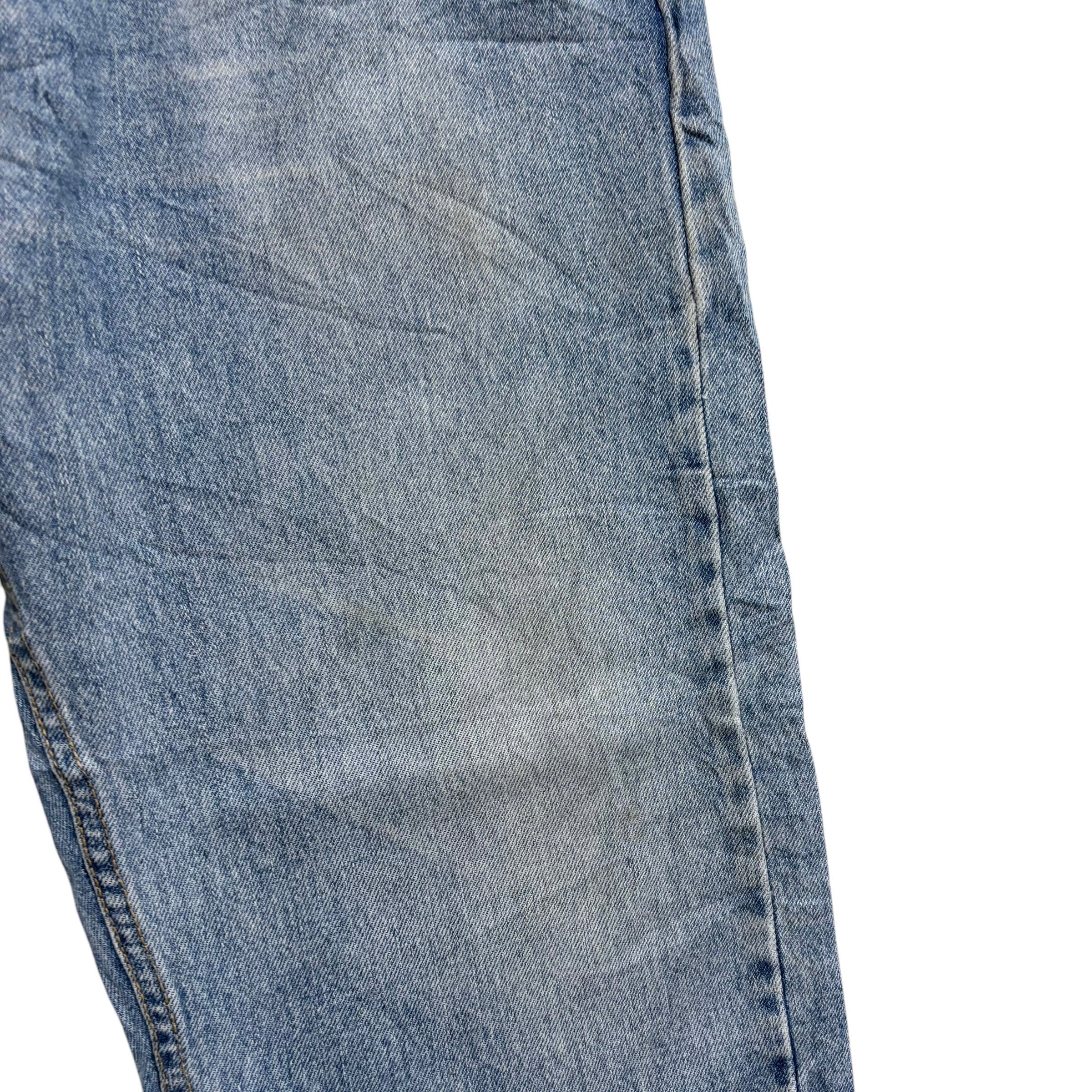 Levis 505 Jeans W38 L30 Mens Light Blue Regular Straight Fit Denim