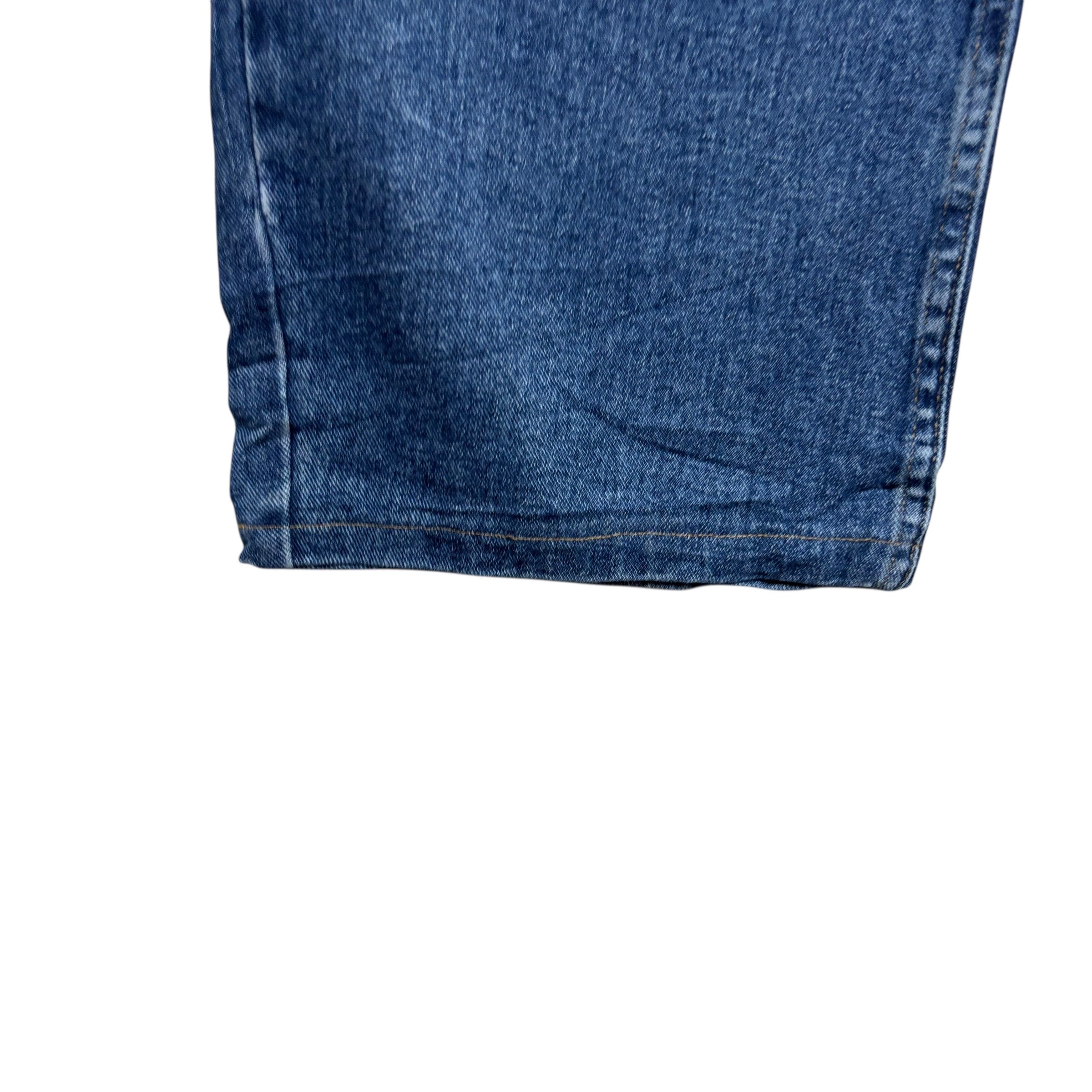 Wrangler Jeans W46 L25 Mens Mid Blue Relaxed Straight Fit Vintage Denim (E)