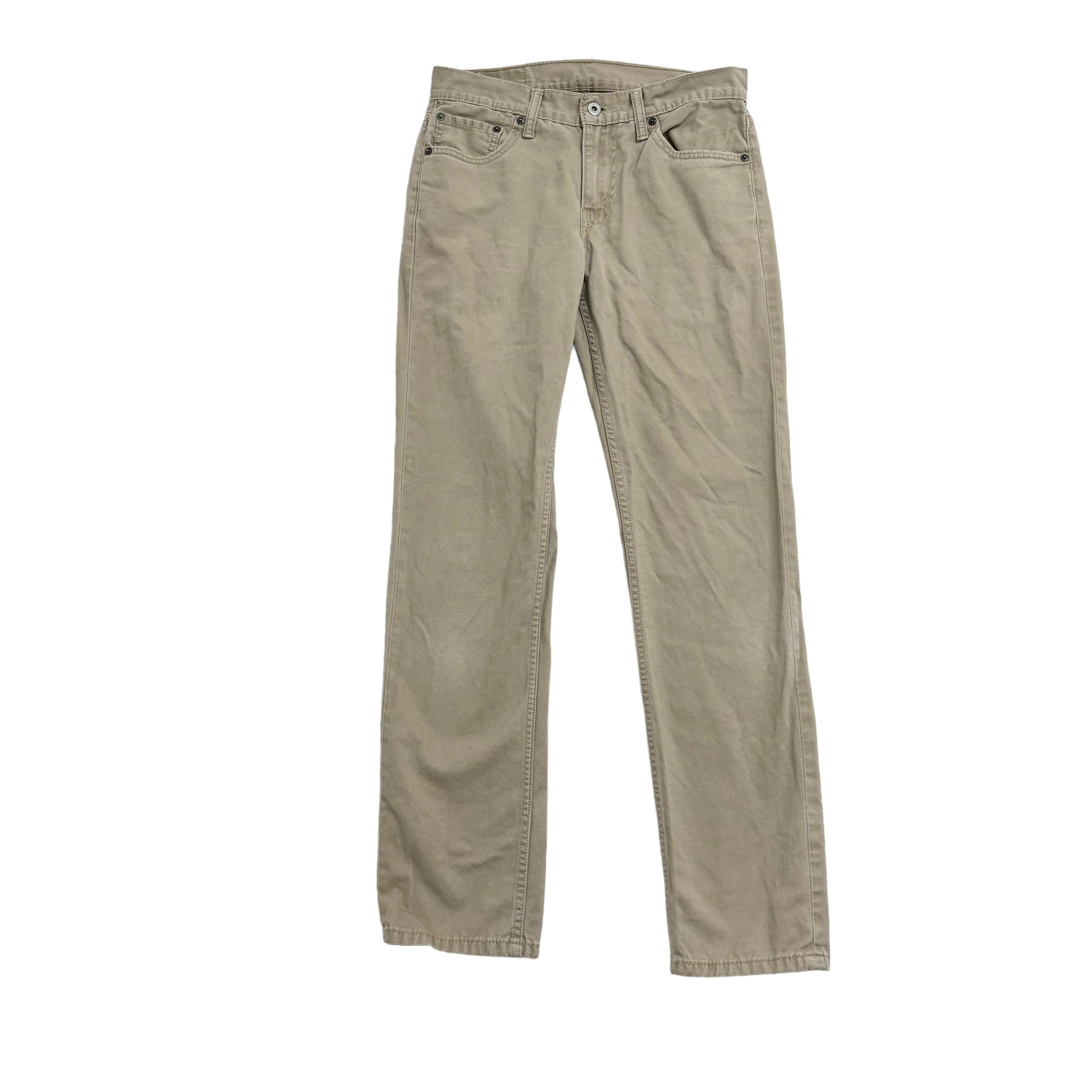 Levis 511 Trousers W30 L32 Mens Beige Slim Fit Cotton Pants