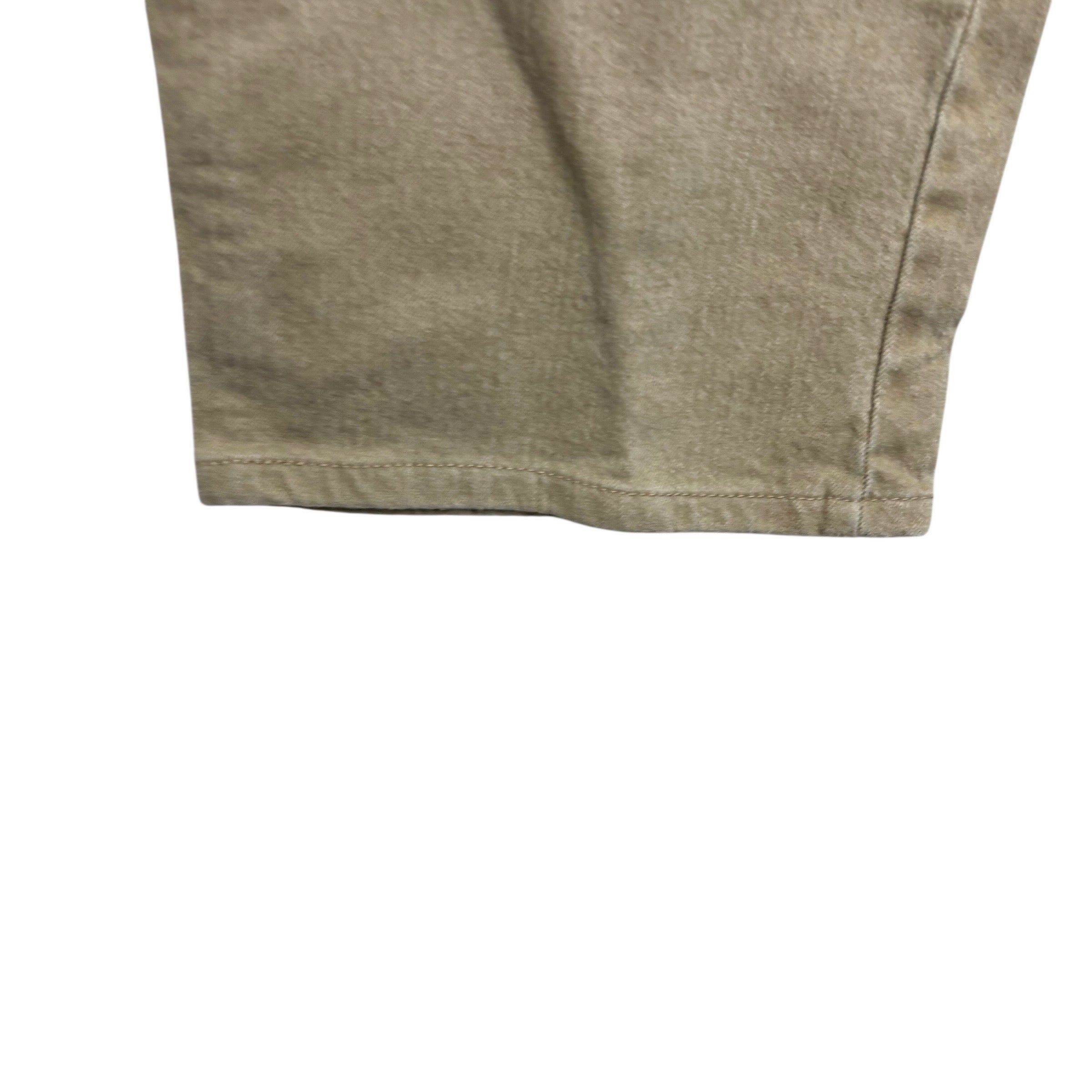 Wrangler Jeans W48 L29 Mens Beige Relaxed Straight Fit Denim (E)