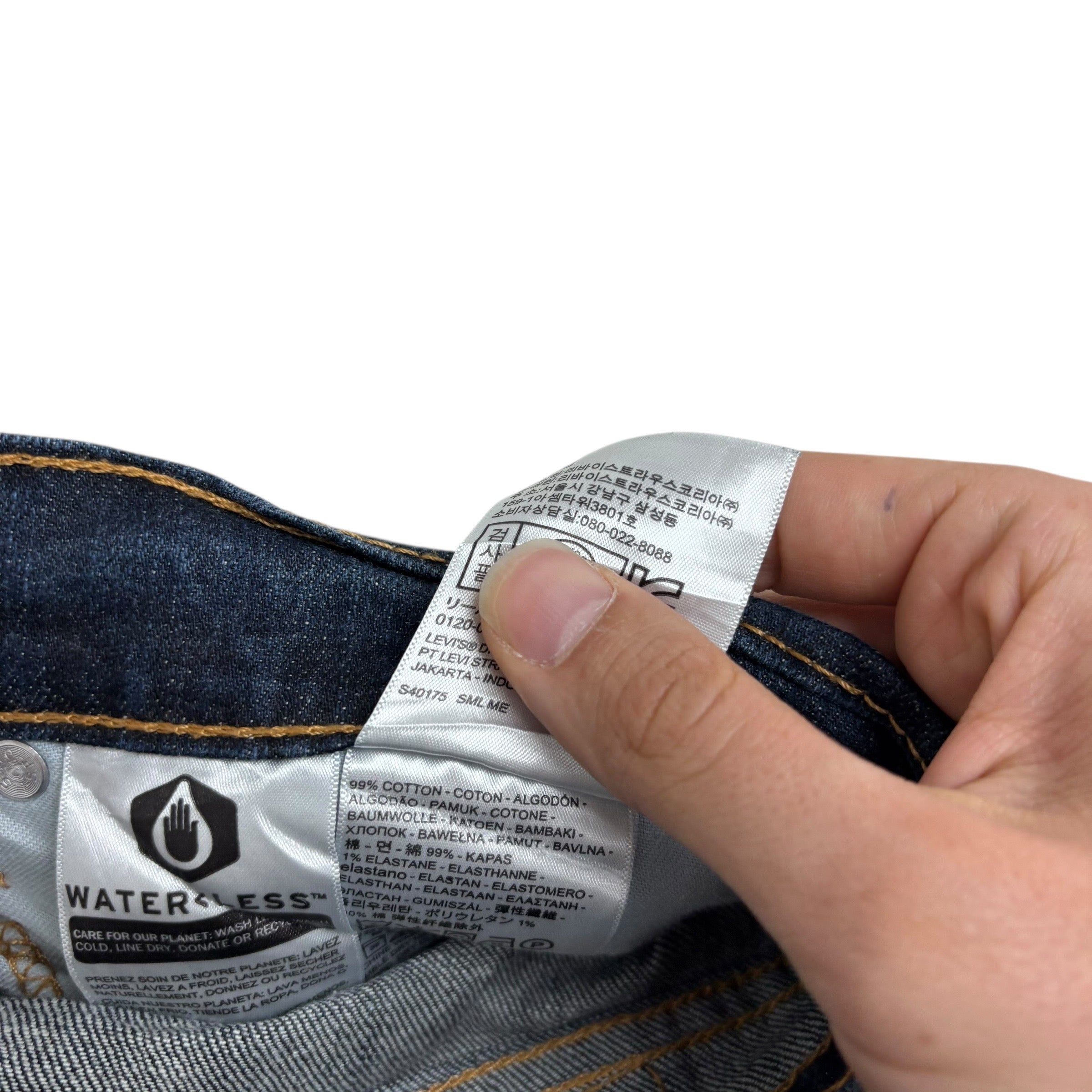 Levis 541 Jeans W50 L28 Mens Dark Blue Athletic Tapered Fit Stretch Denim