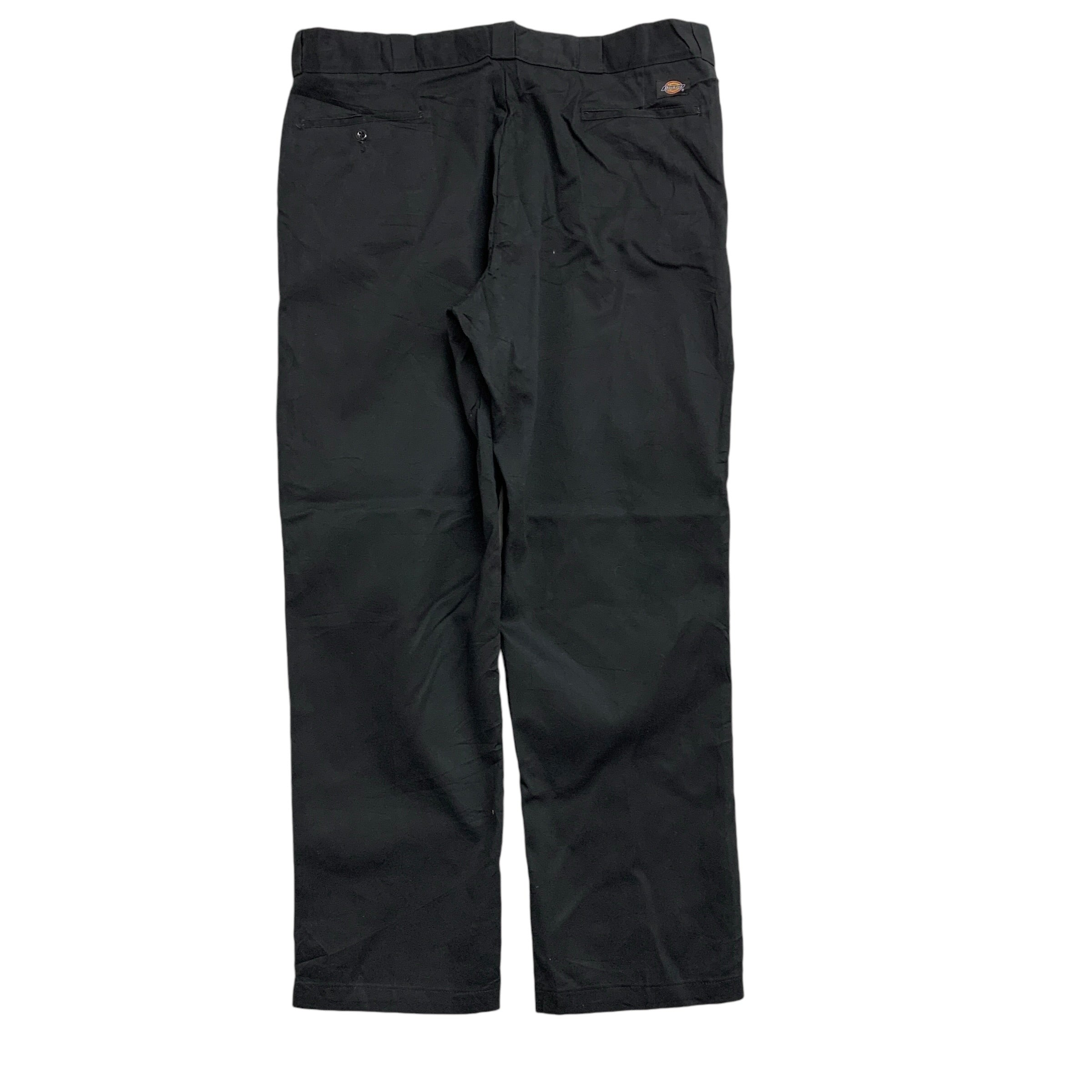 Dickies 874 Trousers W42 L32 Mens Black Pants Original Straight Fit Workwear