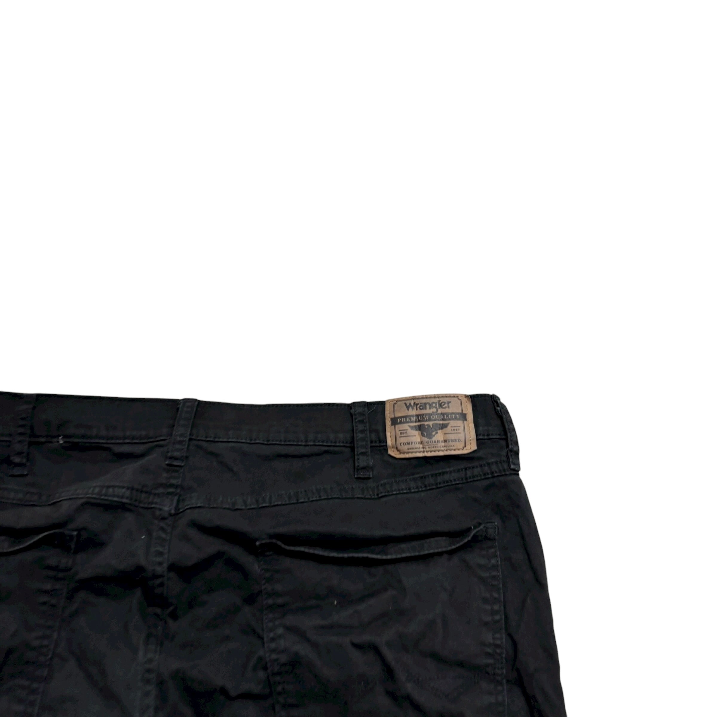Wrangler Trousers W40 L30 Mens Black Regular Straight Fit Stretch (E)