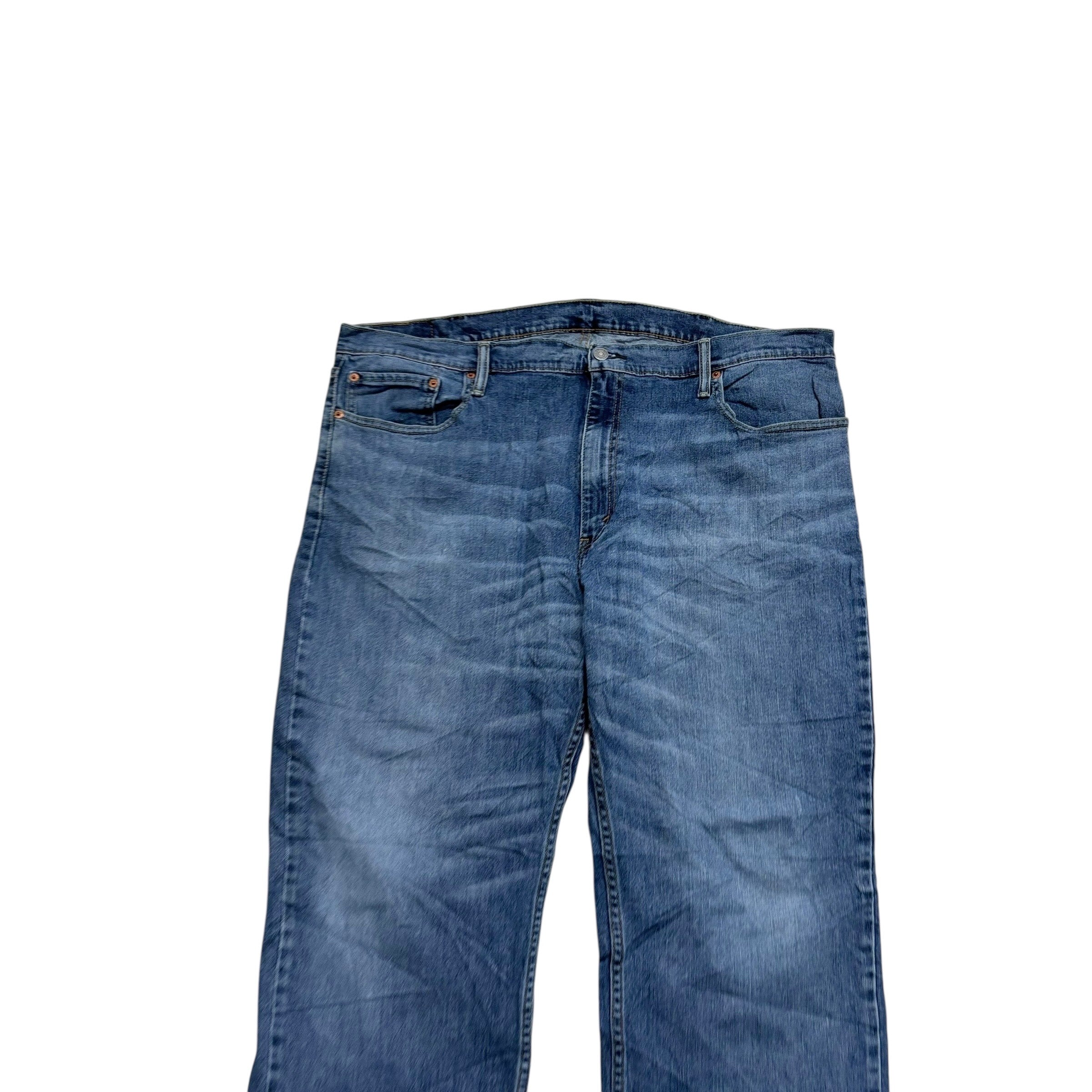 Levis 559 Jeans W44 L32 Mens Mid Blue Baggy Relaxed Straight Fit Stretch Denim