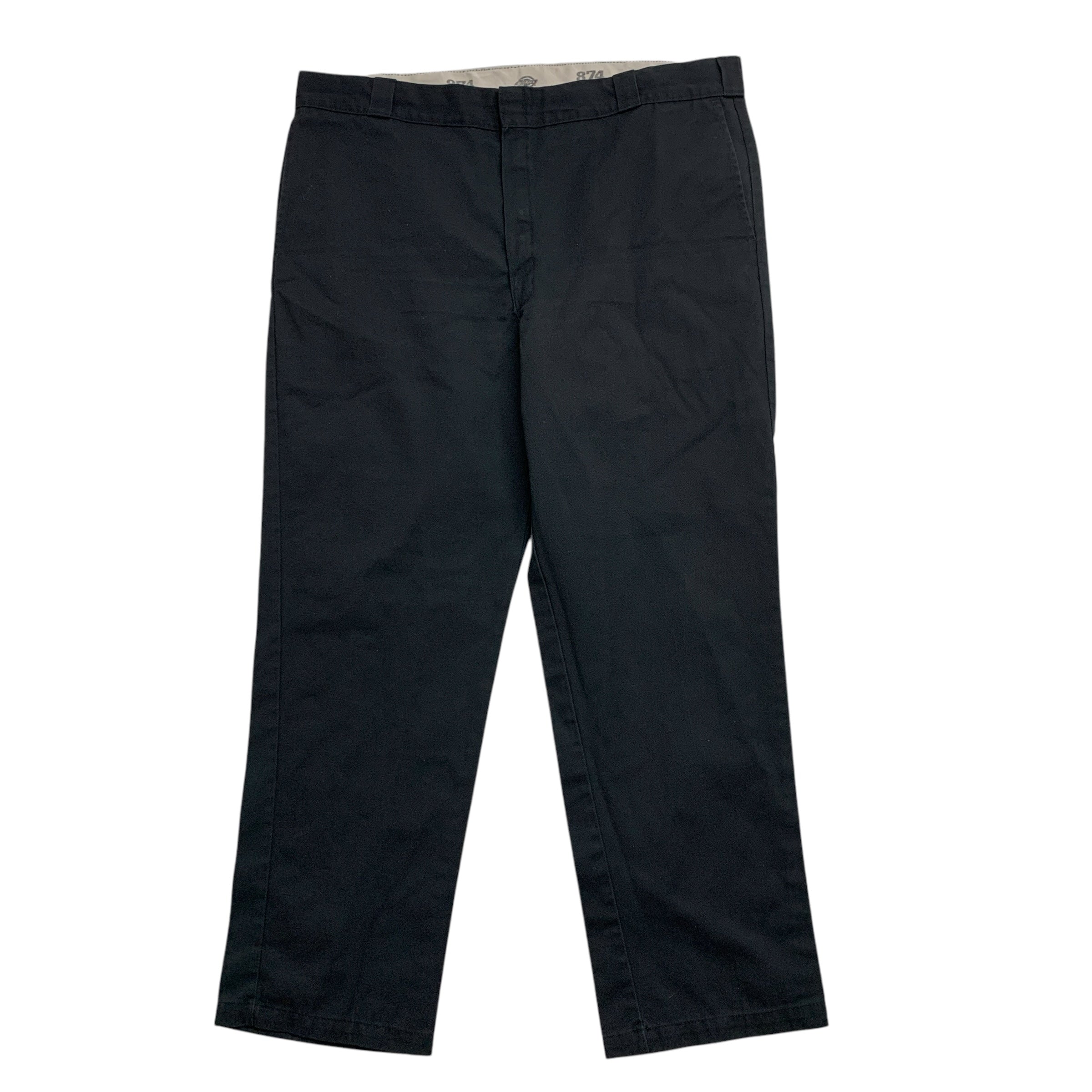 Dickies 874 Trousers W42 L32 Mens Black Pants Original Straight Fit Workwear
