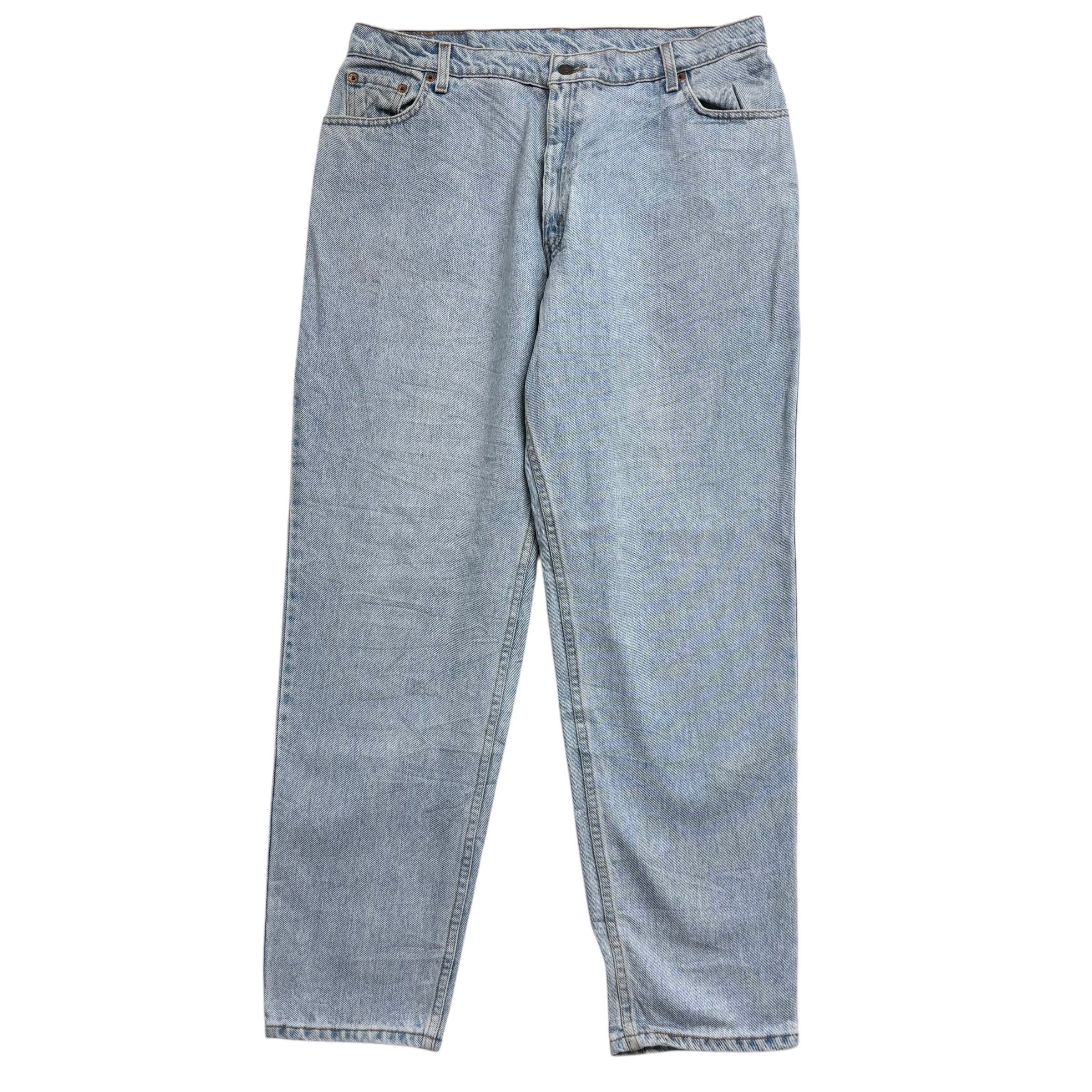 Levis 550 Jeans W36 L31 Womens Light Blue Relaxed Taper Mom Vintage Denim