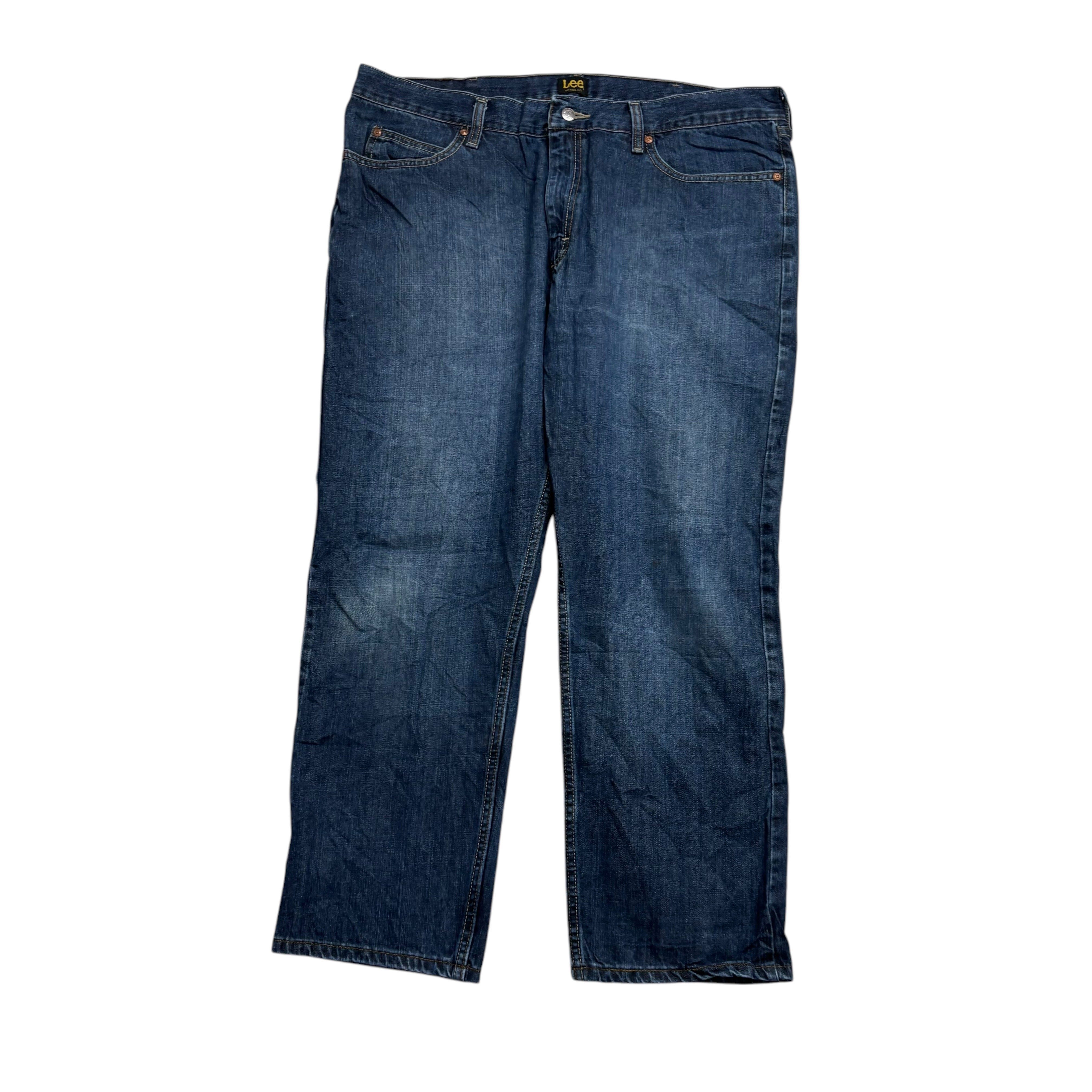 Lee Jeans W40 L29 Mens Dark Blue Relaxed Straight Fit Baggy Denim (E)