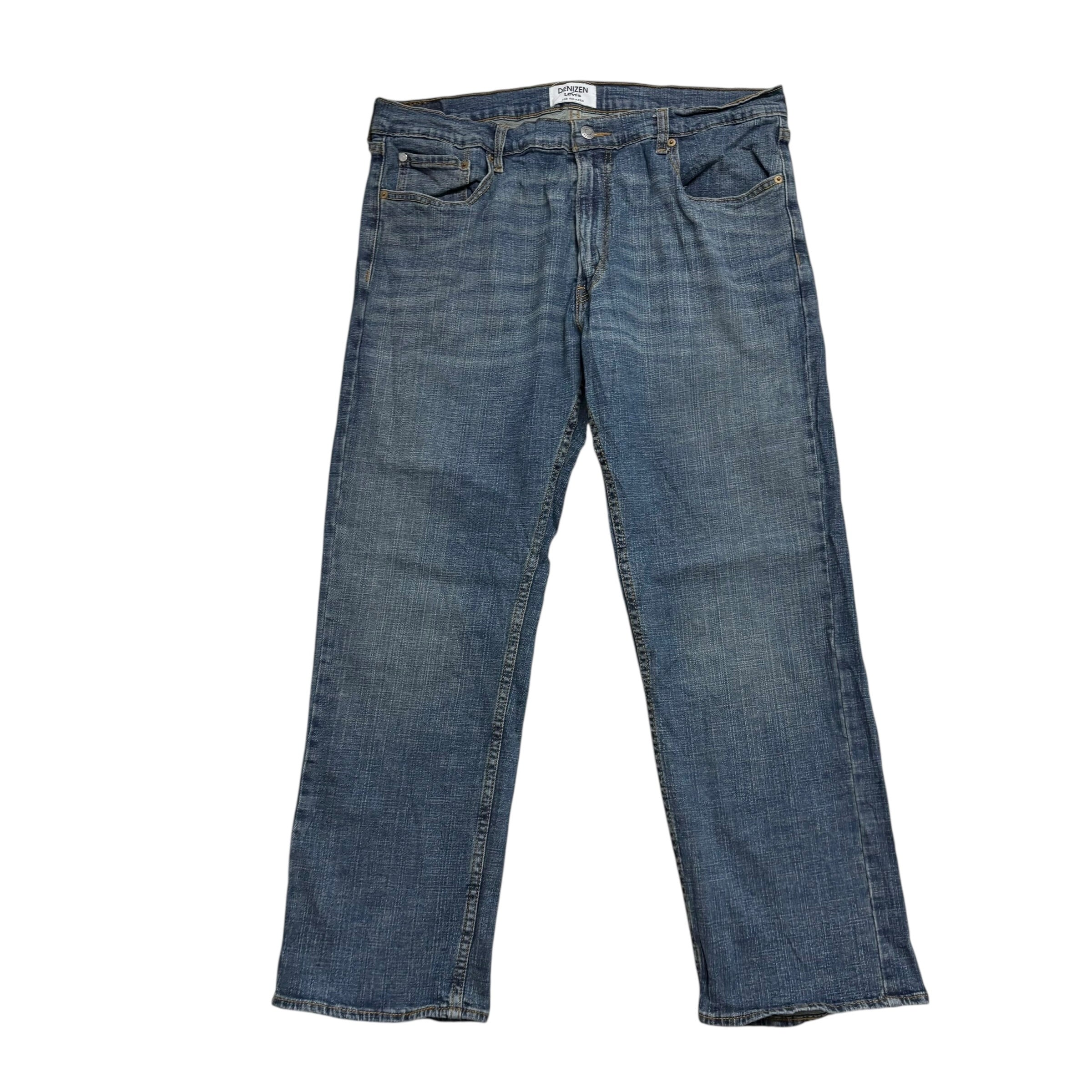 Levis Denizen Jeans W36 L30 Mens Mid Blue Relaxed Baggy Fit Stretch Denim