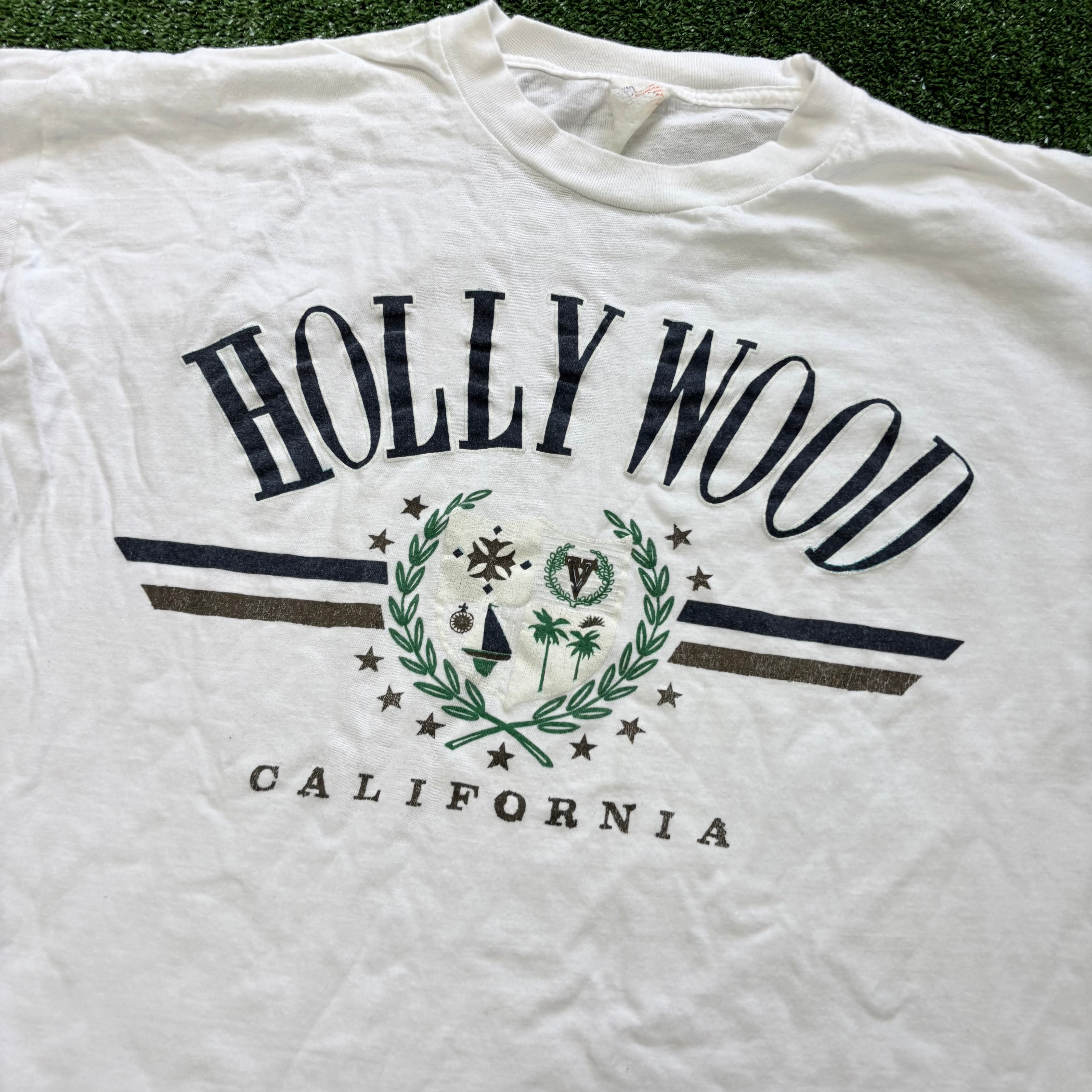 Vintage T Shirt Mens Small White Single Stitch Graphic Print 90s Tourist (E)