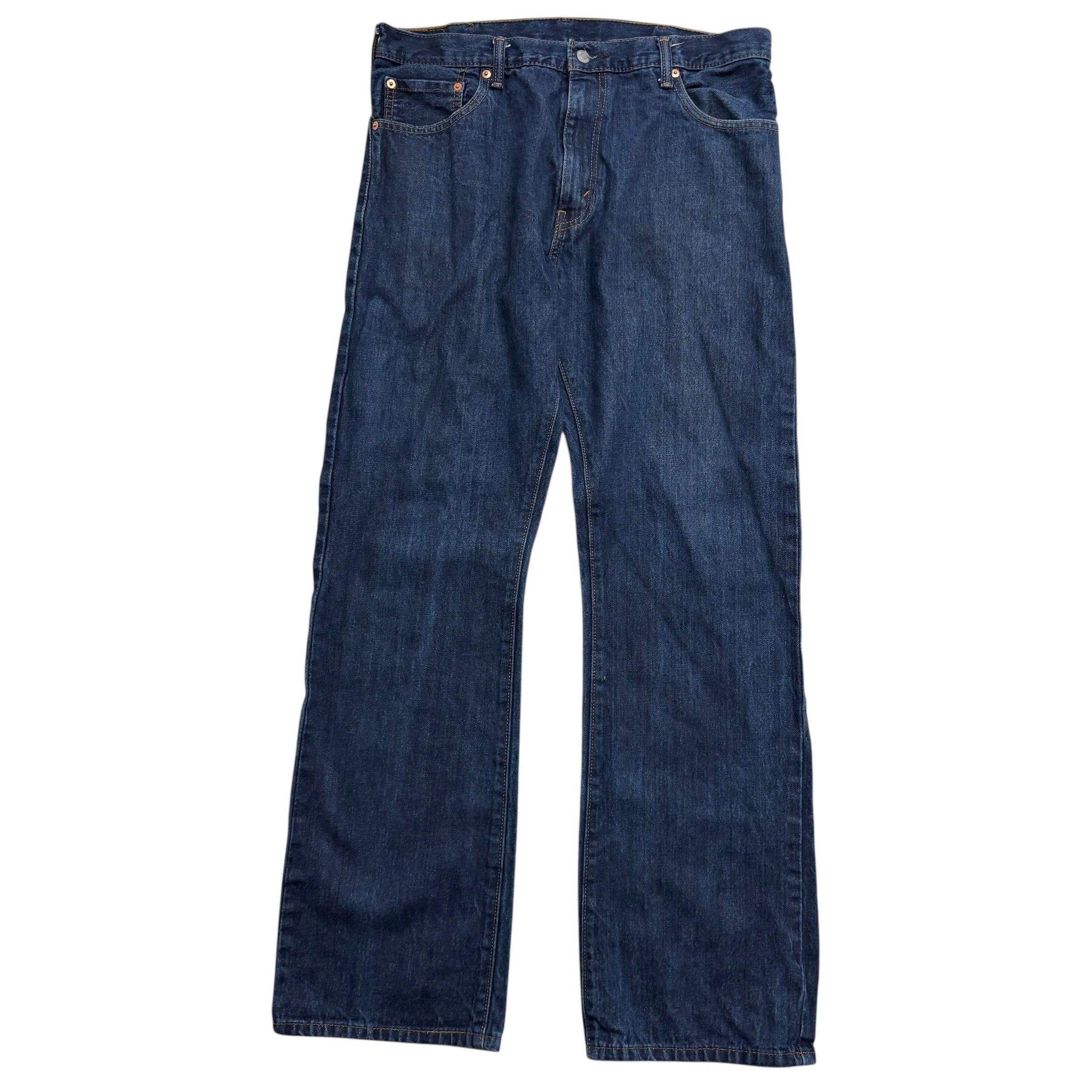 Levis 517 Jeans W36 L34 Mens Dark Blue Regular Bootcut Fit Denim (E)