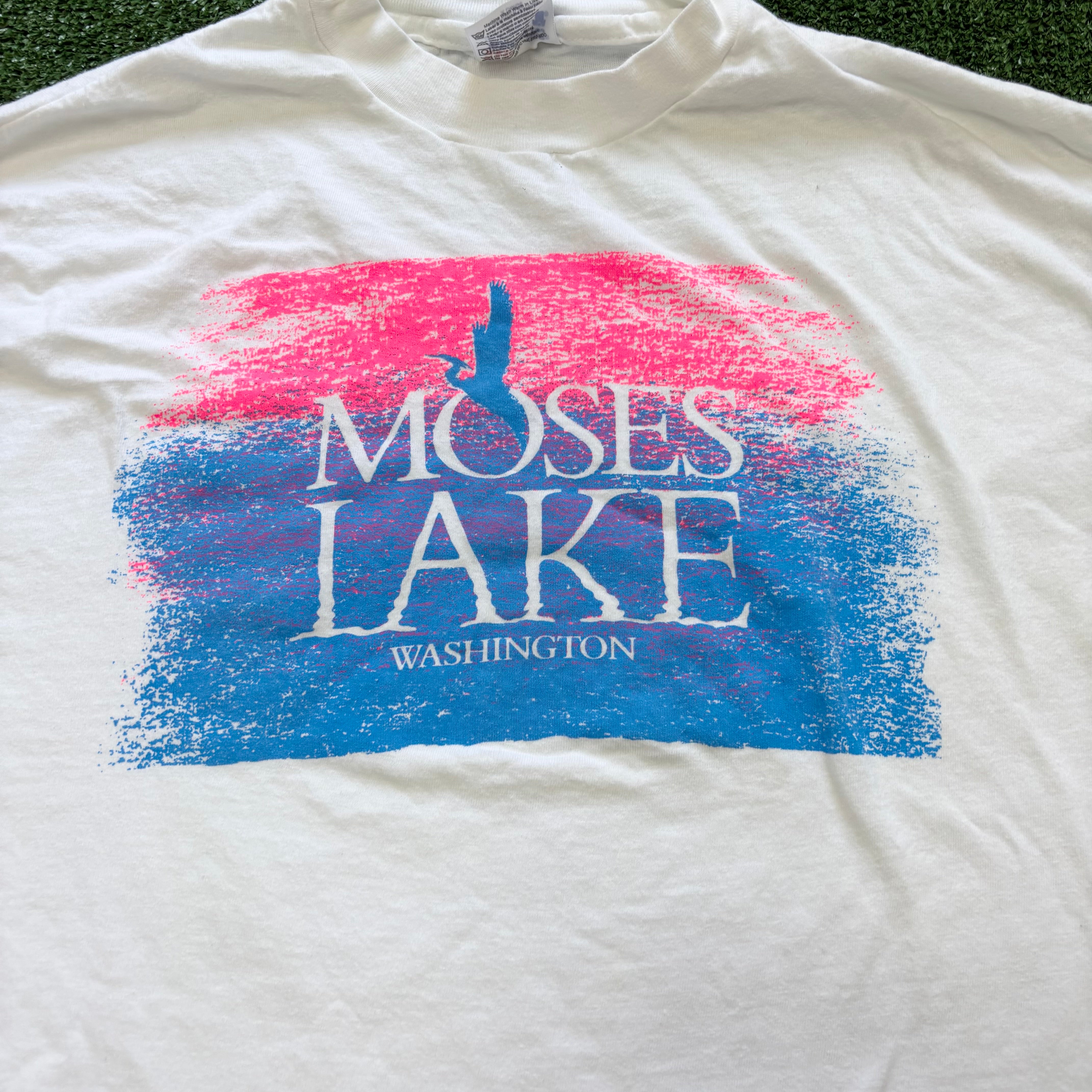 Vintage T Shirt Mens XL White Single Stitch Graphic Print 90s USA (E)