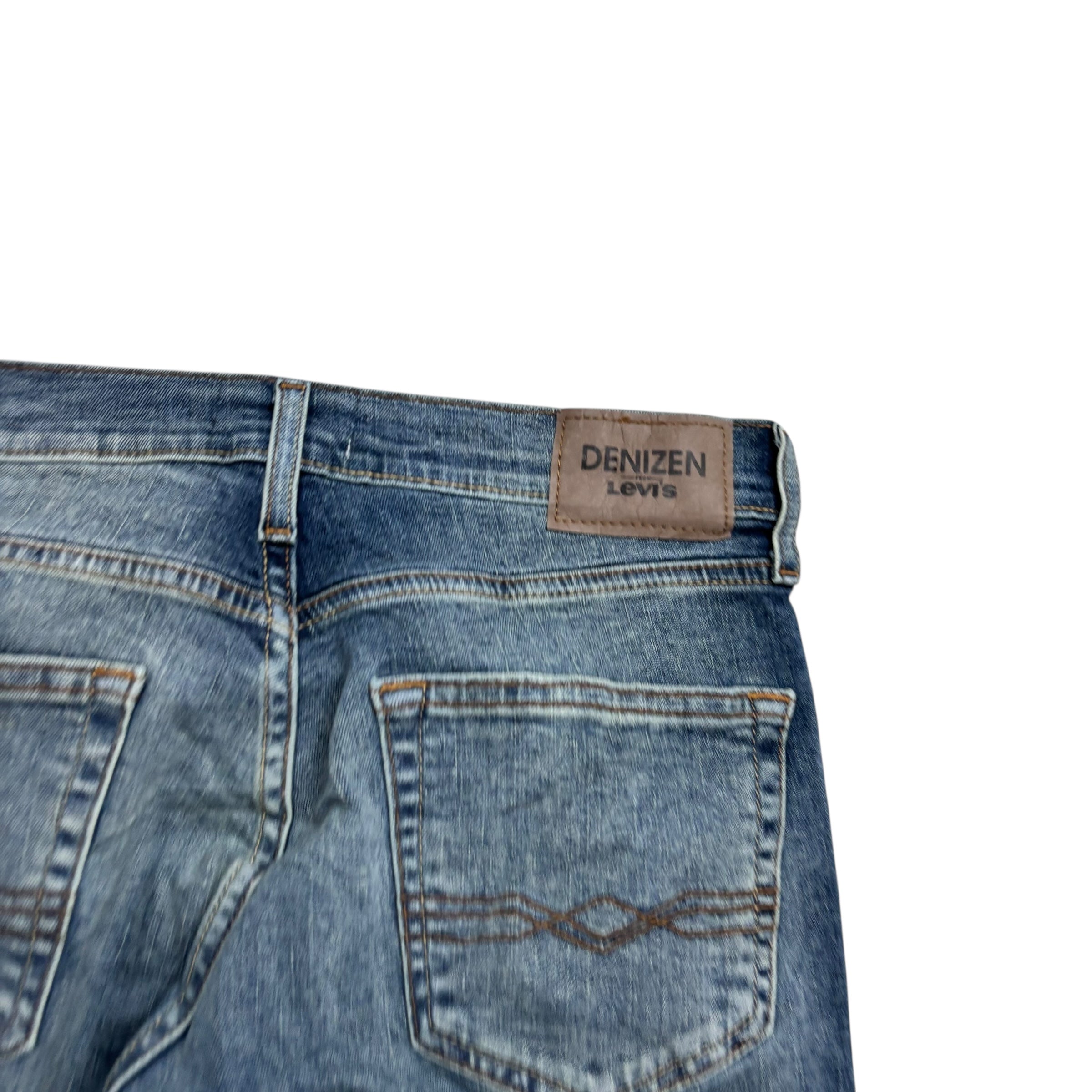 Levis Denizen Jeans W29 L31 Mens Blue Slim Fit Stretch Denim (E)