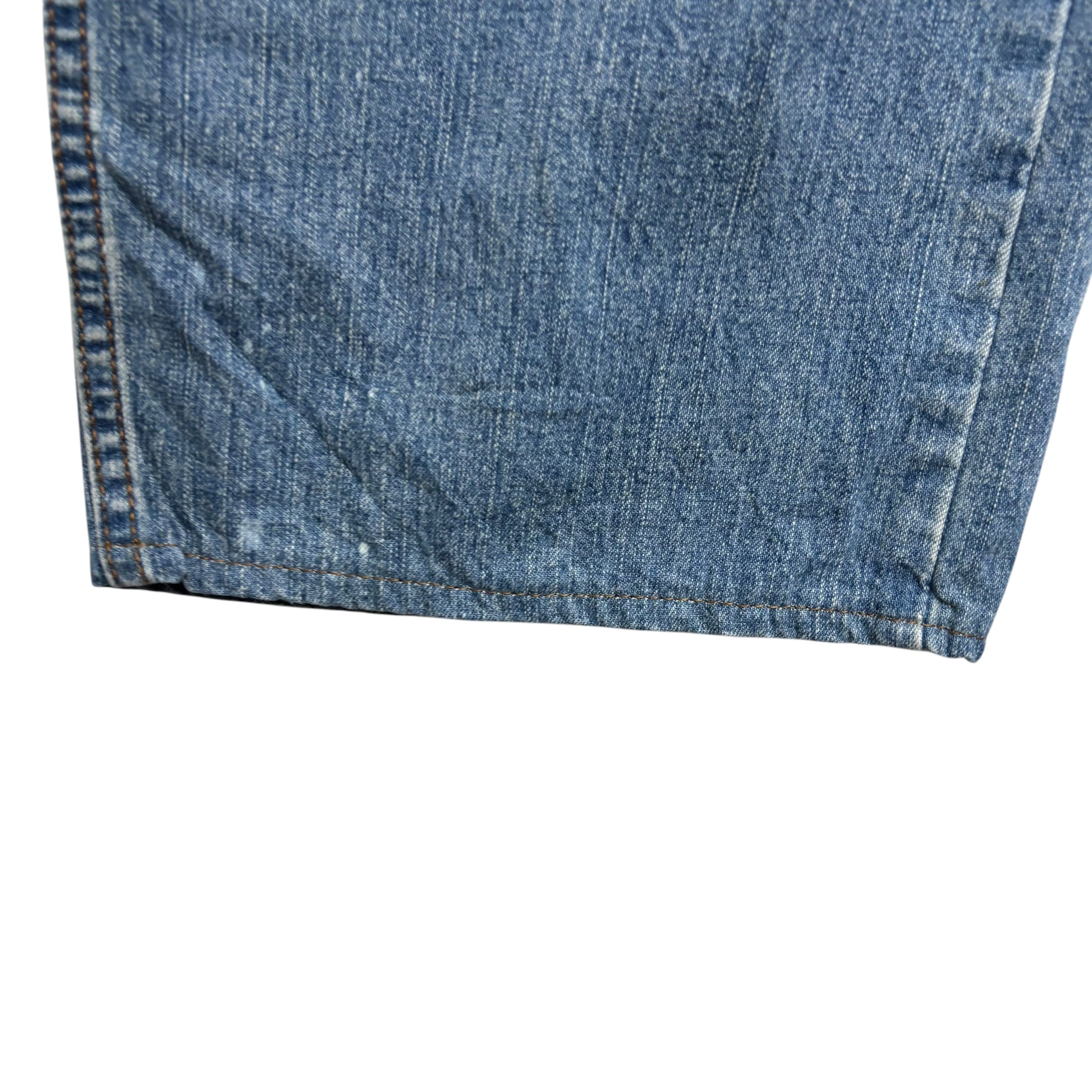 Levis 569 Jeans W34 L29 Mens Mid Blue Baggy Relaxed Straight Fit Vintage (F)