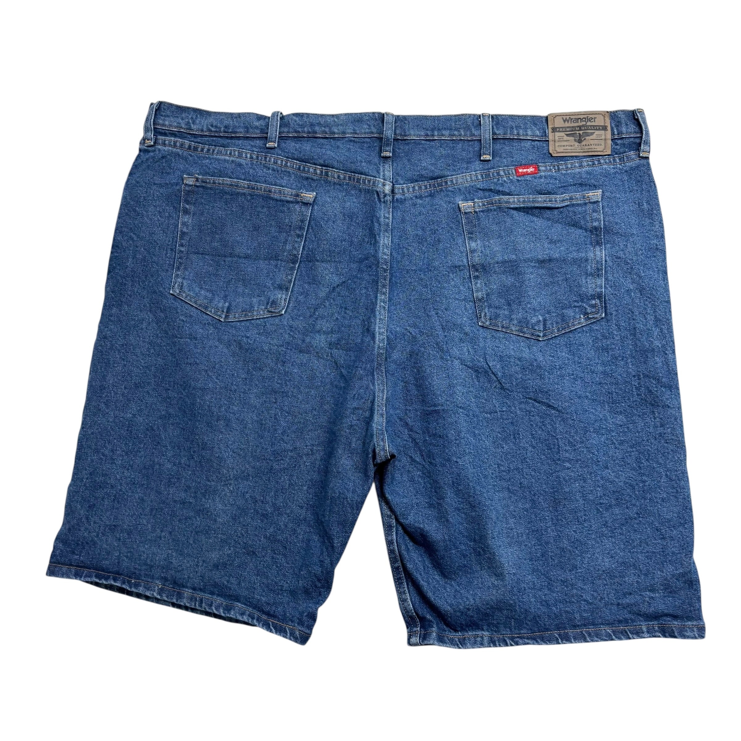 Wrangler Baggy Jorts W48 Mens Denim Shorts Mid Blue Relaxed Fit Stretch (E)
