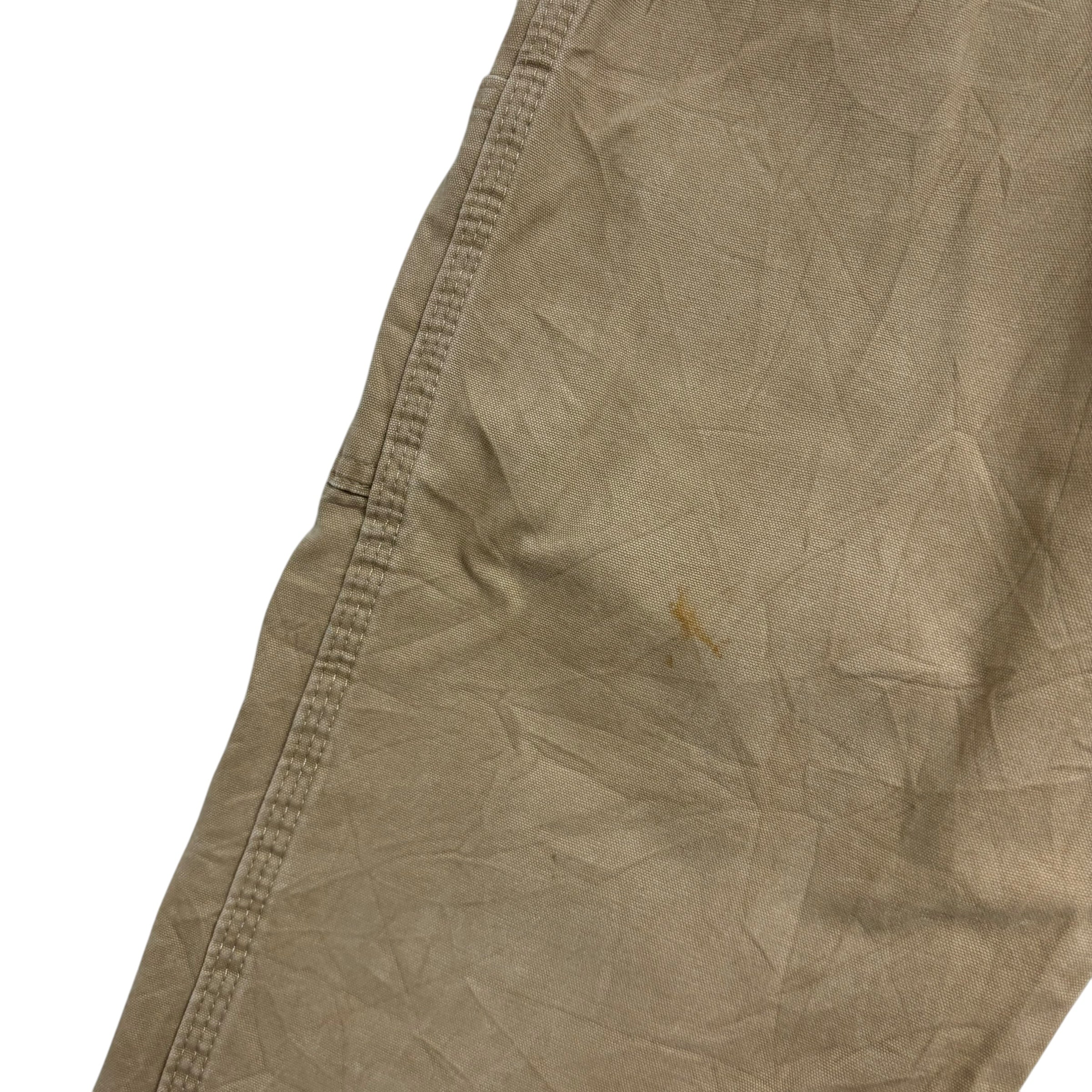 Wrangler Carpenter Pants W30 L30 Mens Brown Tan Baggy Relaxed Straight Fit