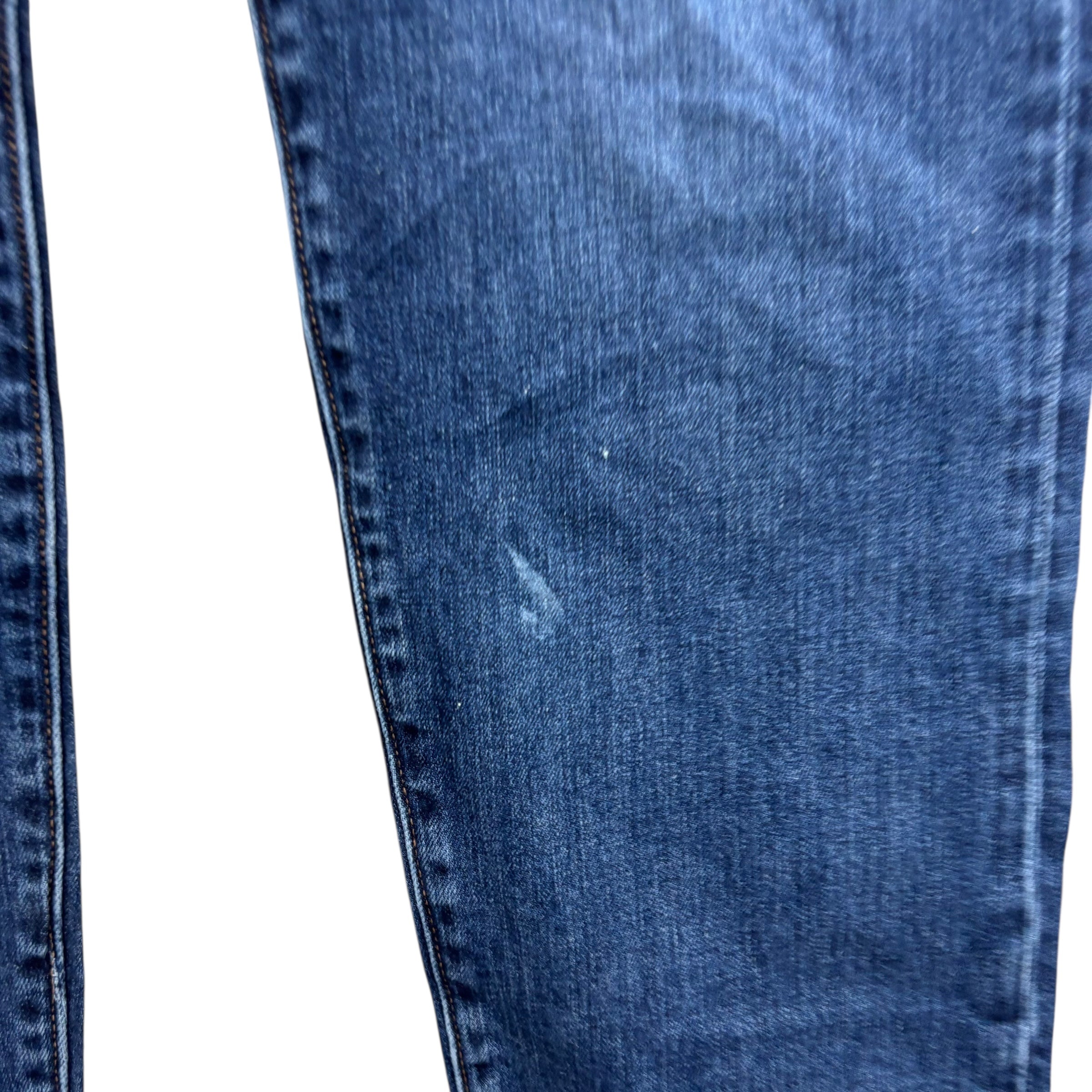 Levis 502 Jeans W38 L34 Mens Mid Blue Regular Tapered Fit Stretch Denim (F)