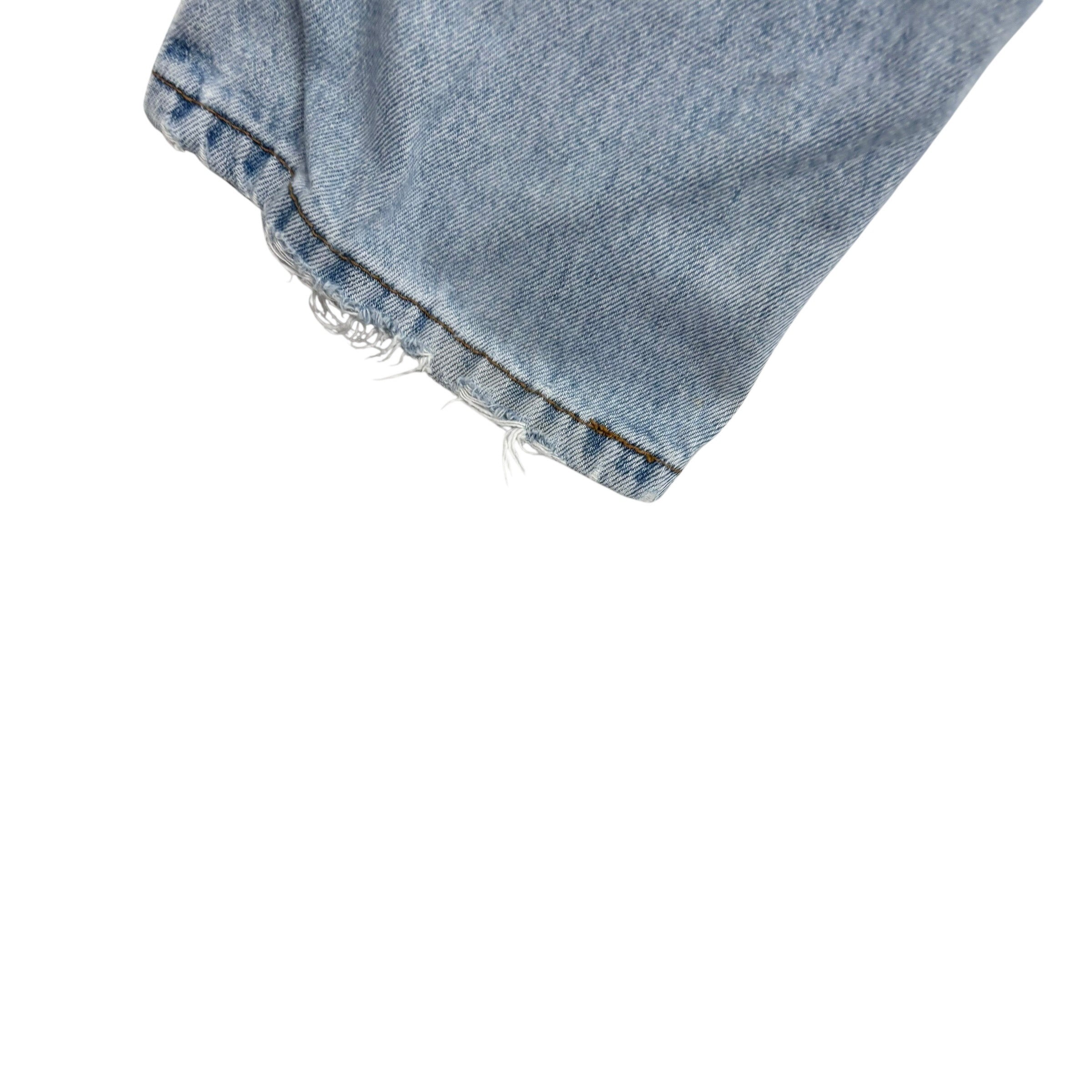 Levis 505 Jeans W33 L30 Mens Light Blue Regular Straight Fit Vintage Denim (F)