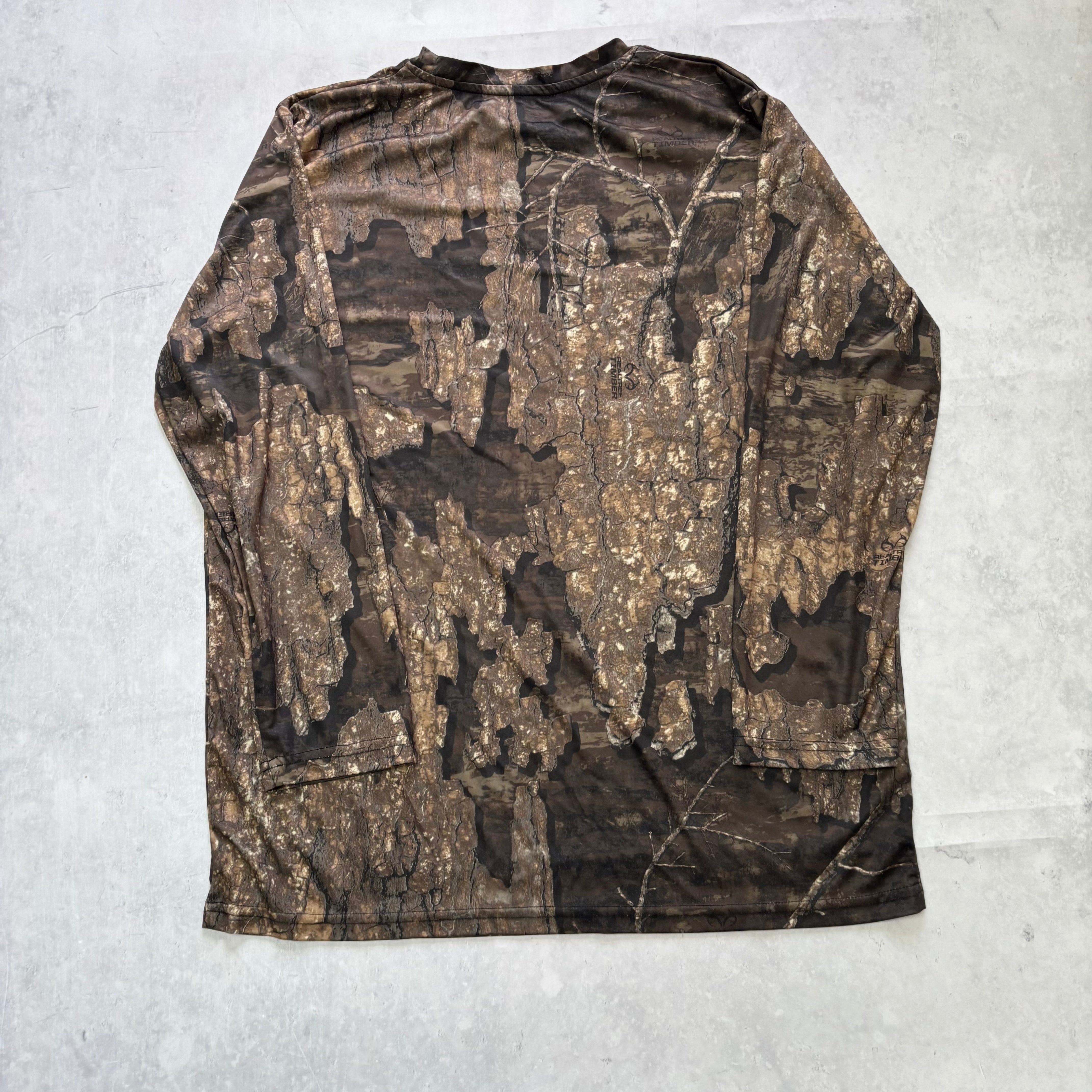 RealTree T Shirt Mens Large Camo Y2K Hunting Long Sleeve Timber (E)