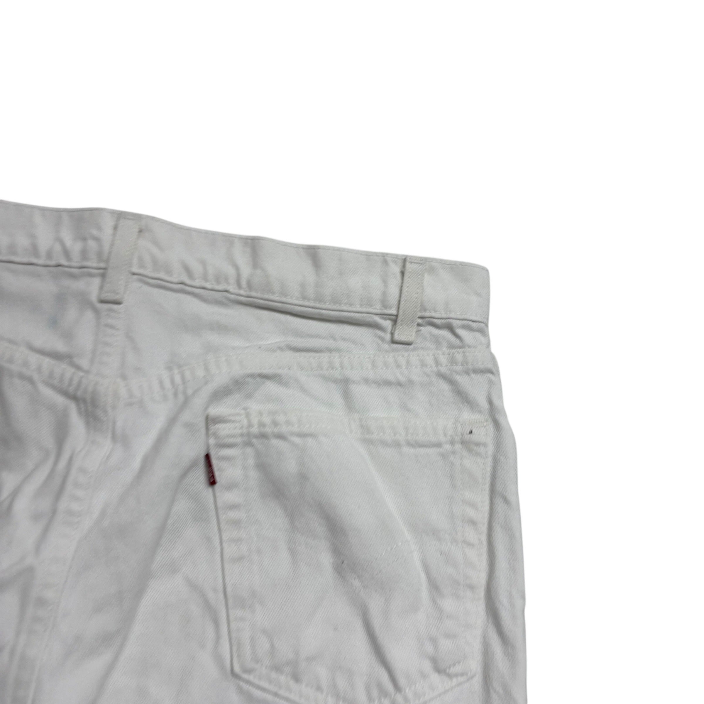 Levis 550 Jeans W35 L30 Mens White Relaxed Straight Vintage Made In USA (F)
