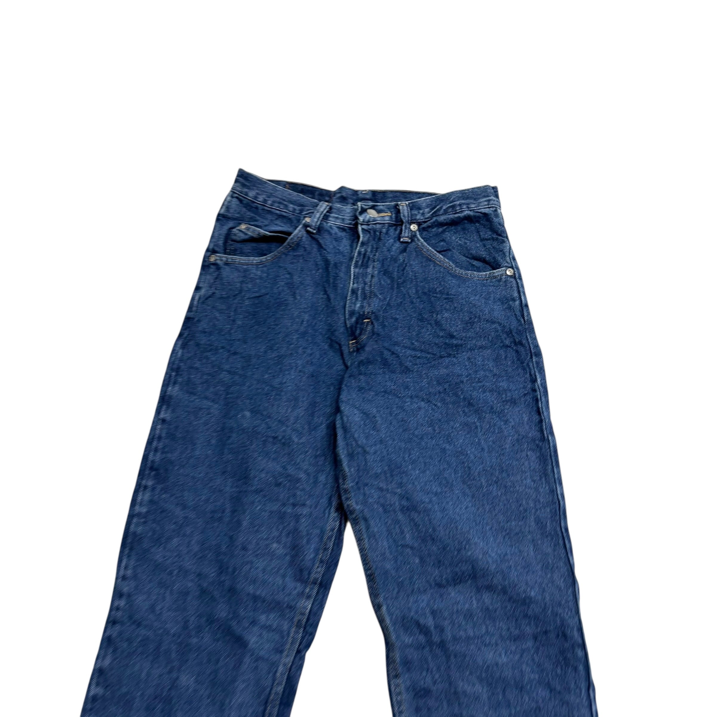 Wrangler Jeans W30 L36 Mens Mid Blue Relaxed Straight Fit Denim (E)