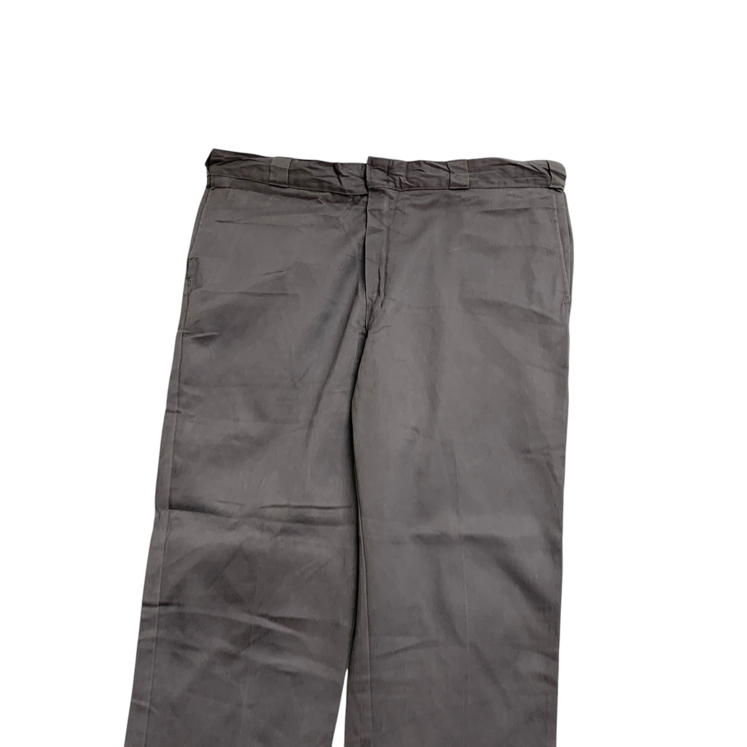 Dickies 874 Trousers W42 L32 Mens Grey Pants Original Straight Fit Workwear