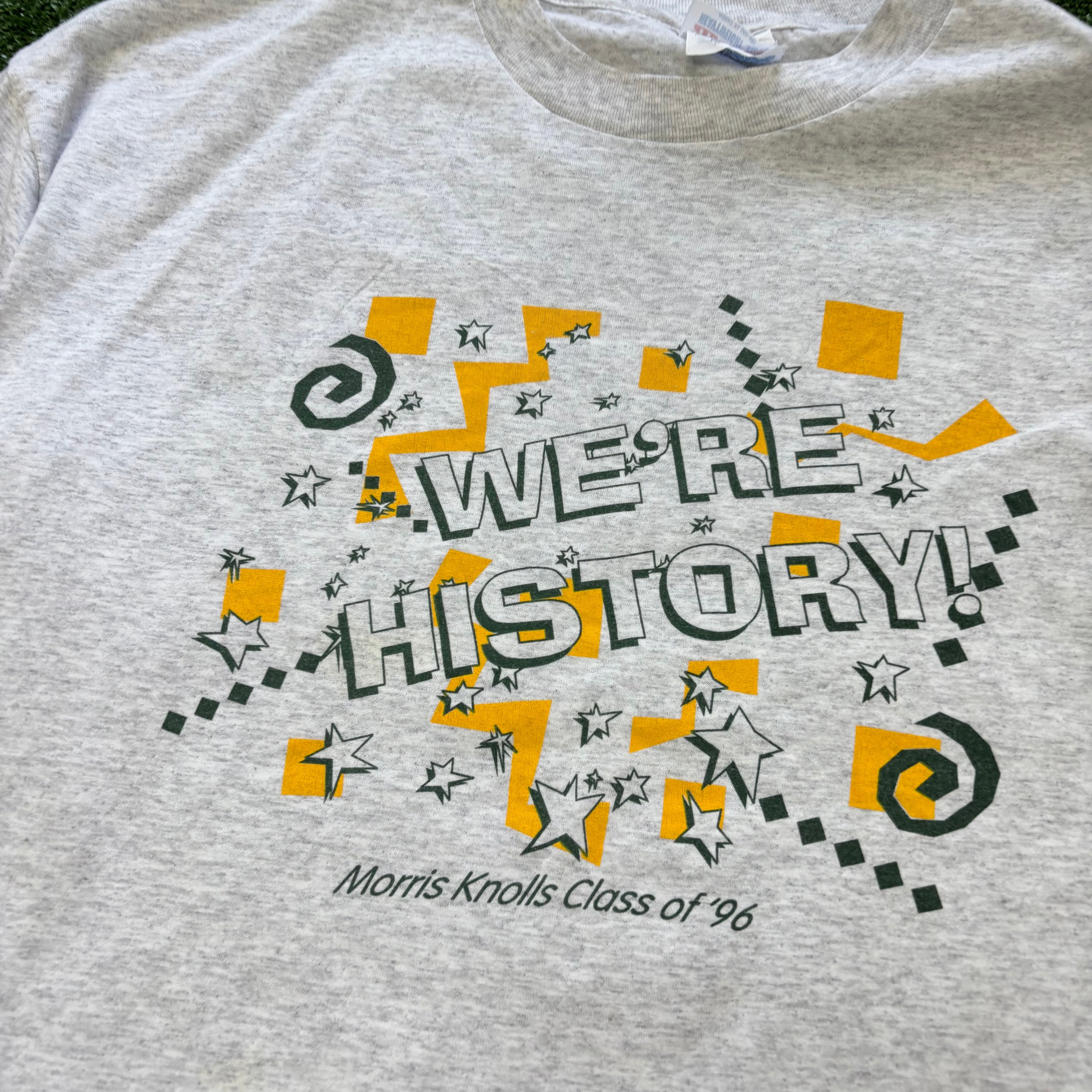 Vintage T Shirt Mens XL Grey Single Stitch Graphic Print 90s USA (E)