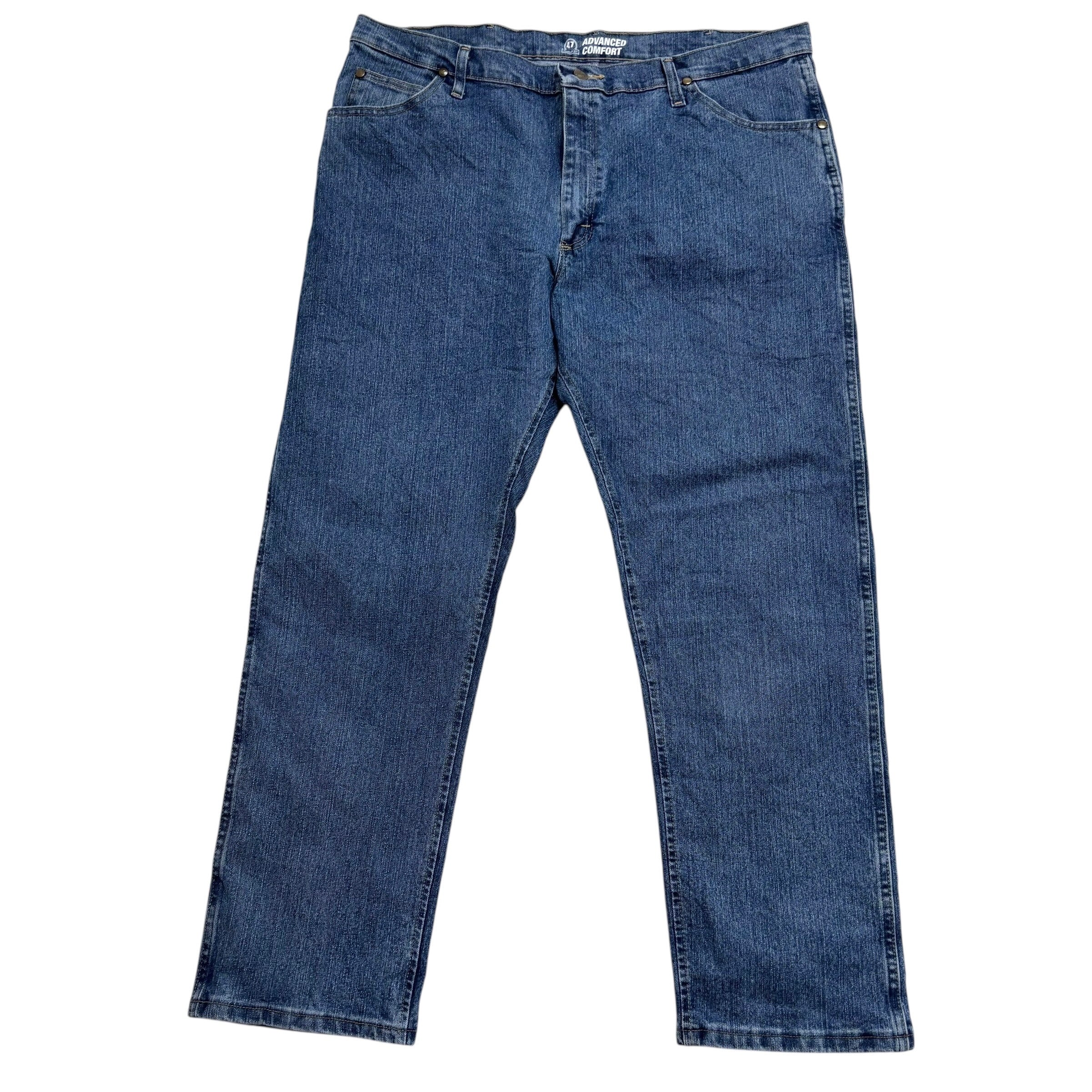 Wrangler Jeans Cowboy Cut W40 L30 Mens Mid Blue 47MAC Original Fit Stretch (E)