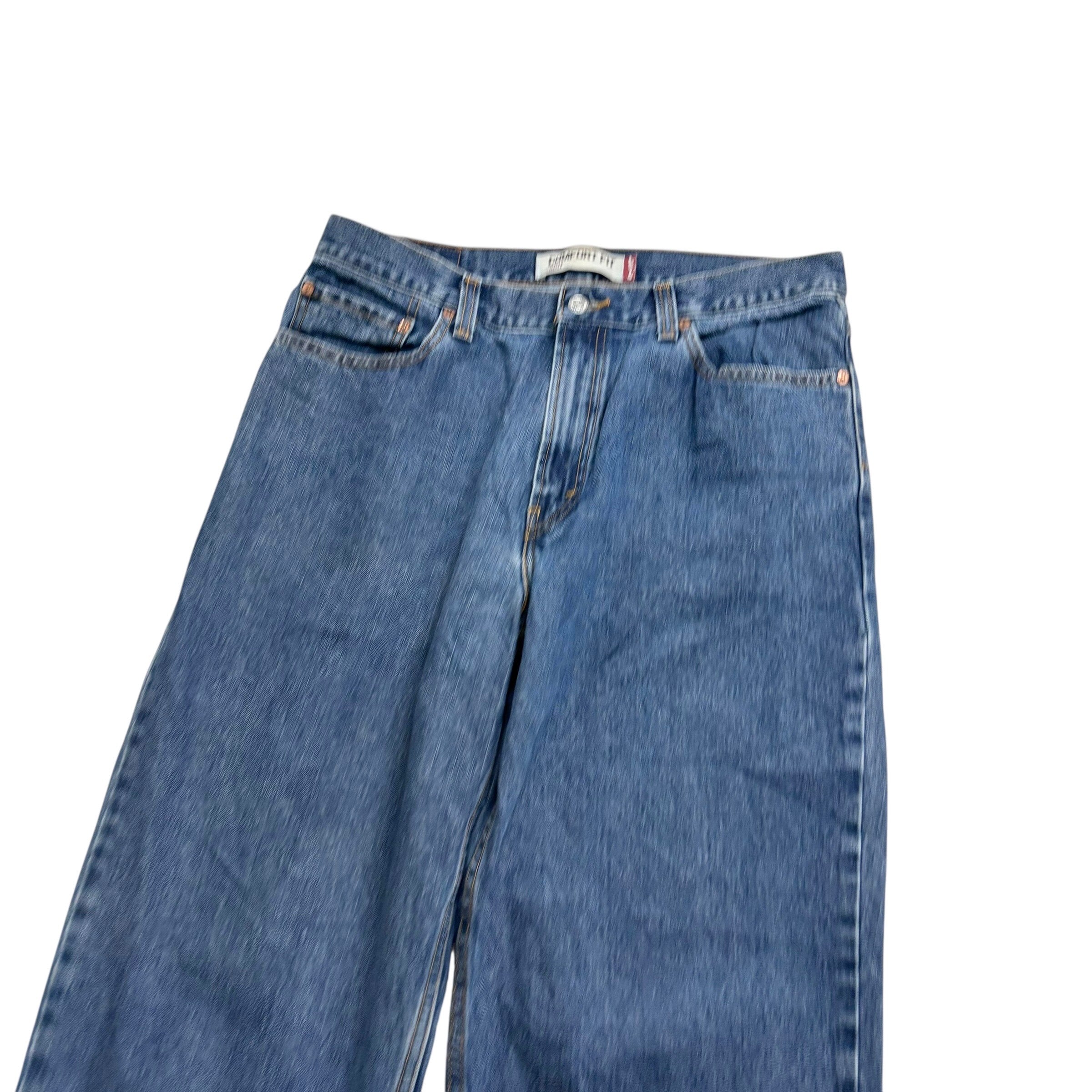 Levis 560 Jeans W35 L32 Mens Mid Blue Baggy Relaxed Comfort Vintage Denim (E)