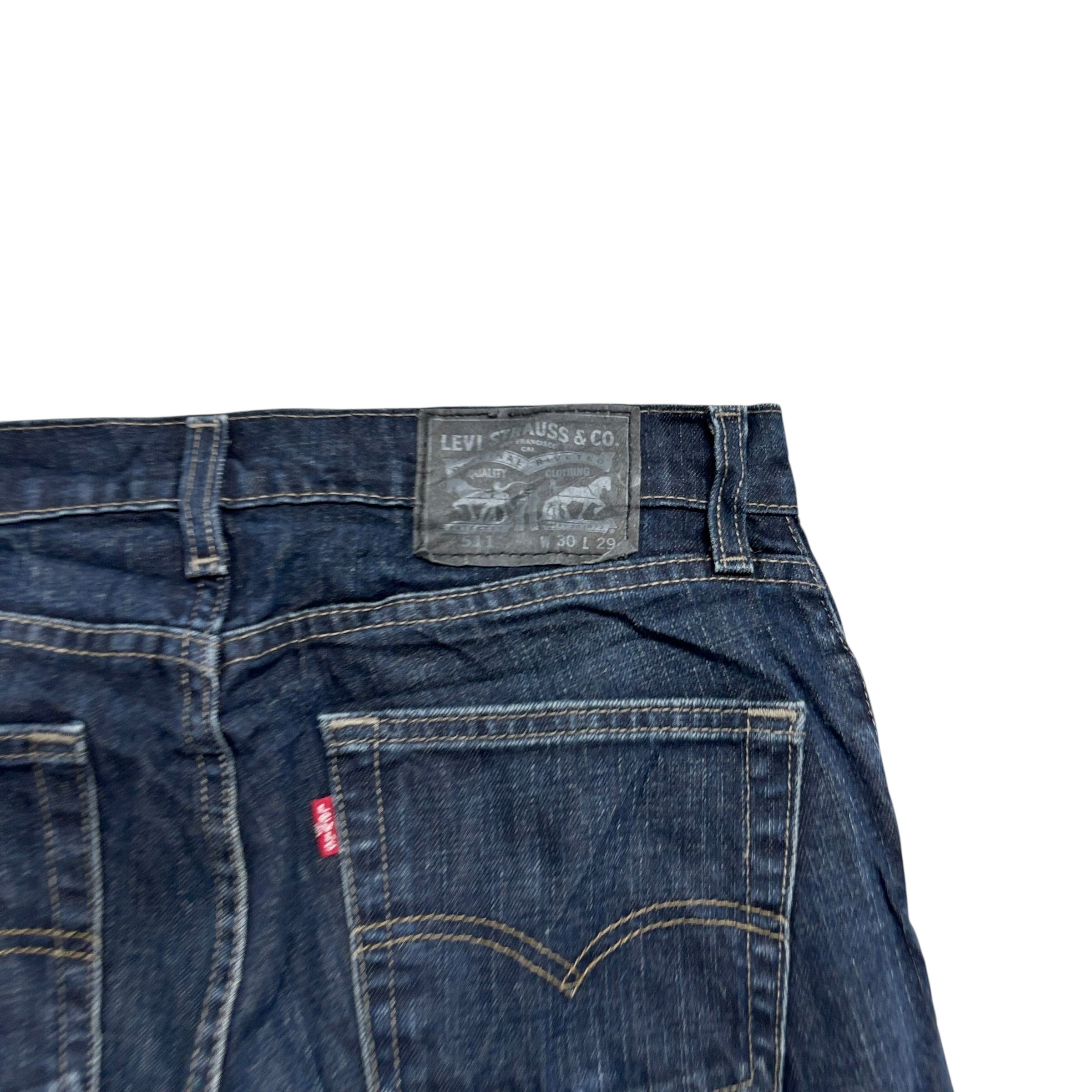 Levis 511 Jeans W30 L29 Mens Dark Blue Slim Fit Stretch Denim (E)