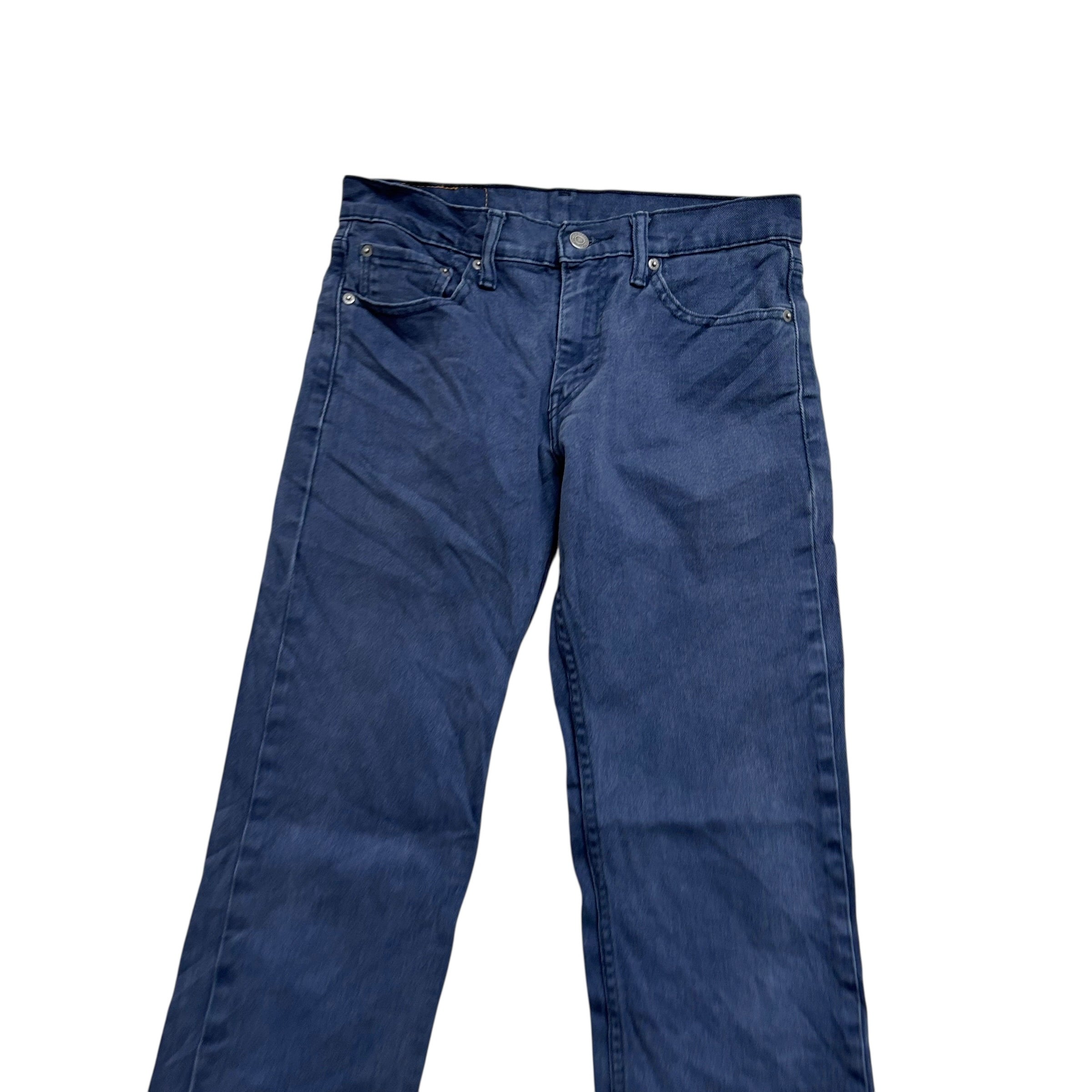 Levis 511 Trousers W29 L32 Mens Blue Slim Fit Stretch Cotton Pants