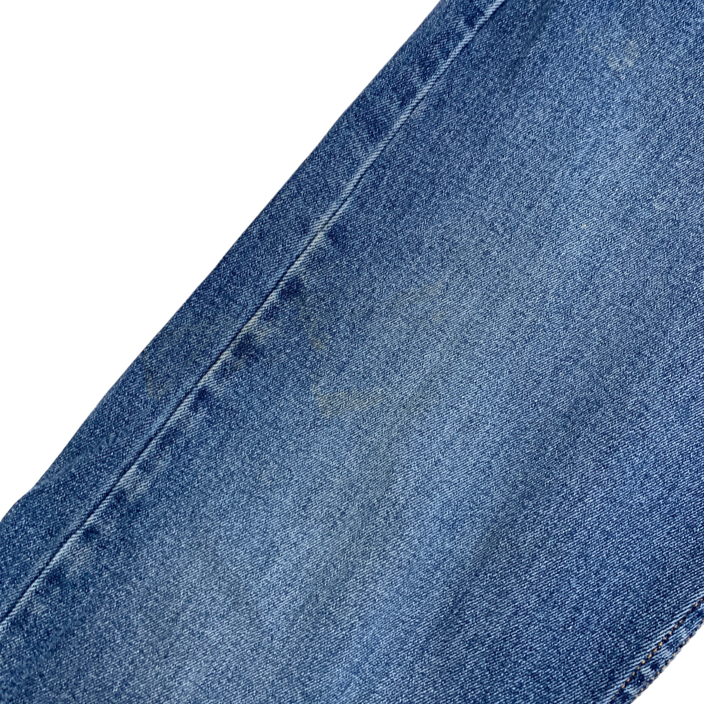 Levis 505 Jeans W34 L30 Mens Mid Blue Regular Straight Fit Denim