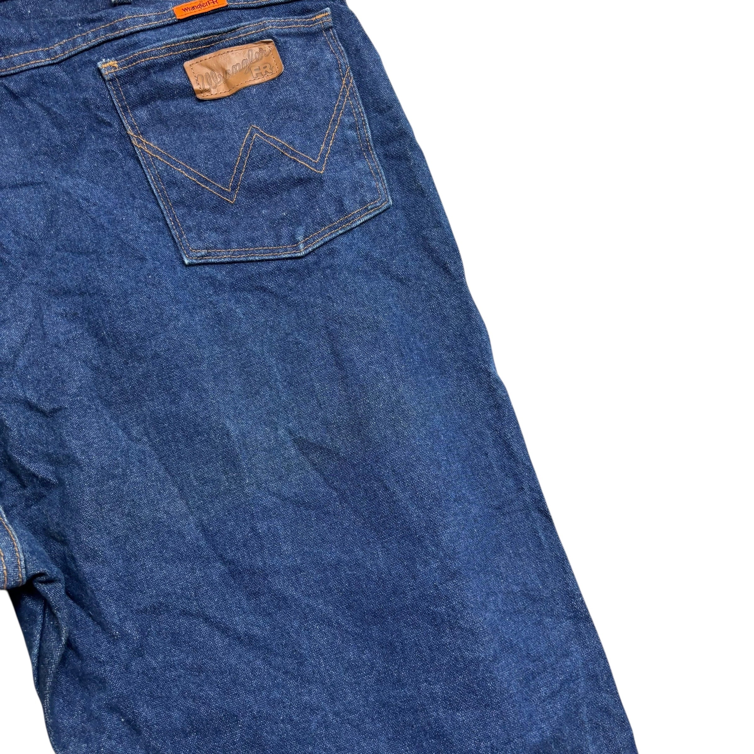 Wrangler Jeans Cowboy Cut W44 L32 Mens Dark Blue 13MWZ Original Fit Denim