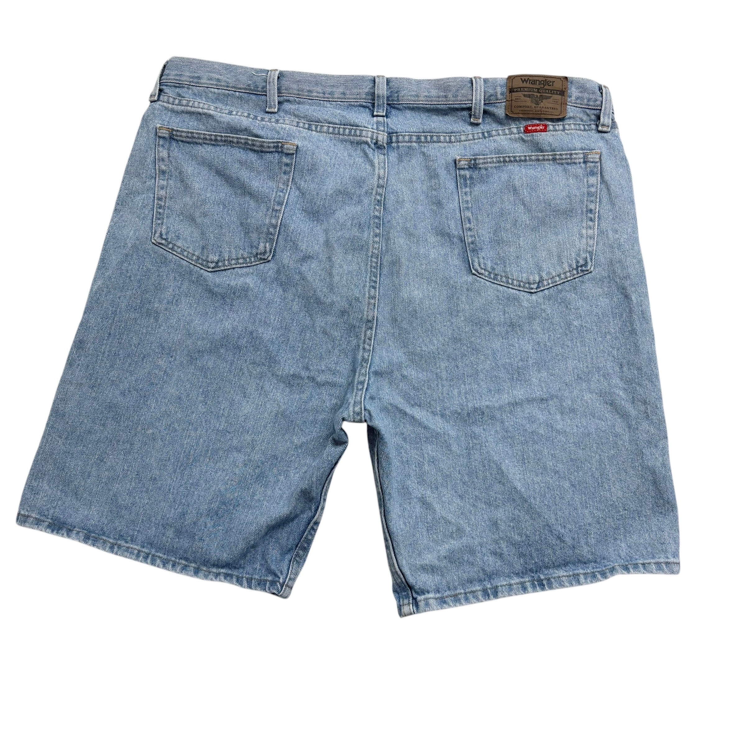 Wrangler Baggy Jorts W44 Mens Denim Shorts Light Blue Relaxed Fit (F)