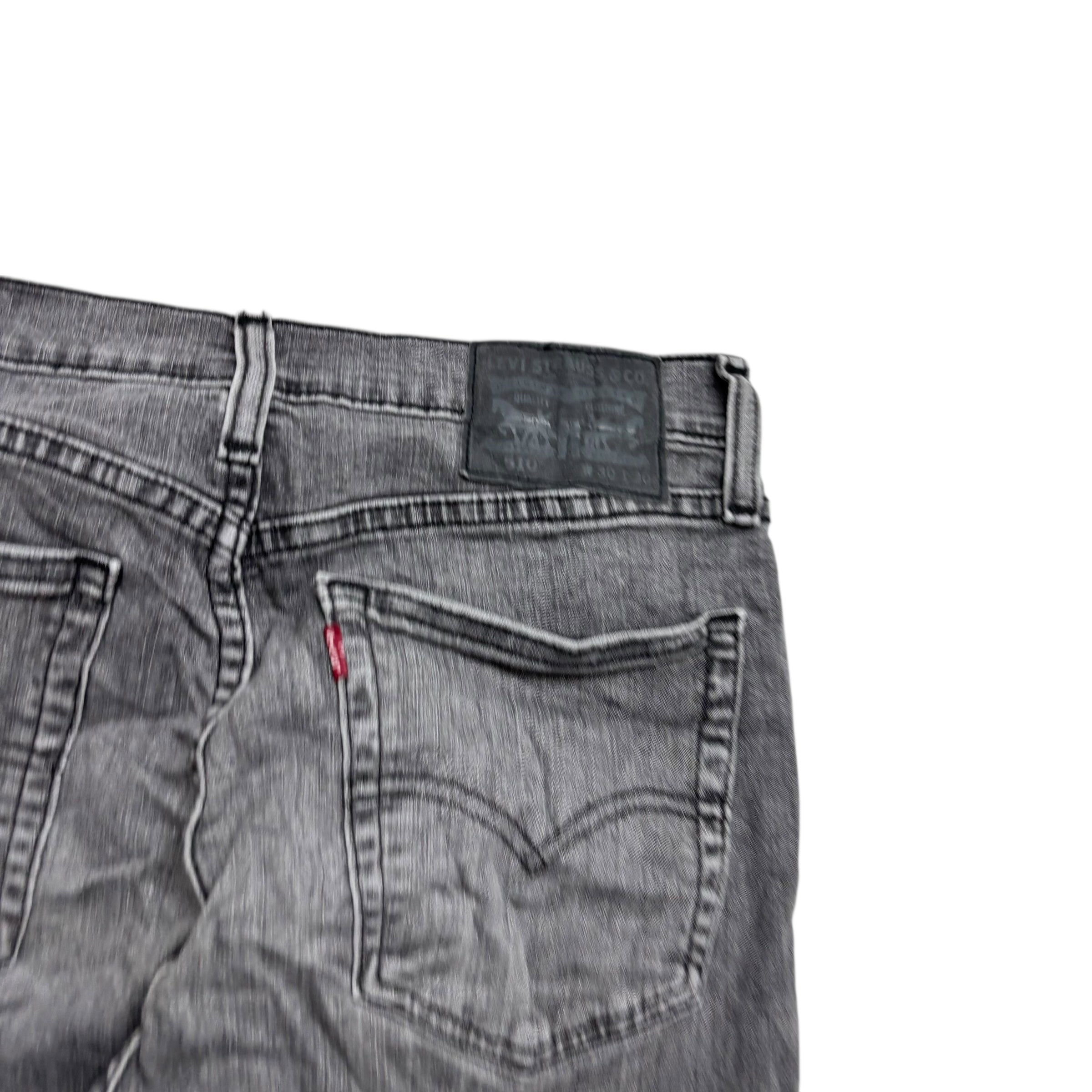 Levis 510 Jeans W30 L29 Mens Grey Skinny Fit Stretch Denim (E)