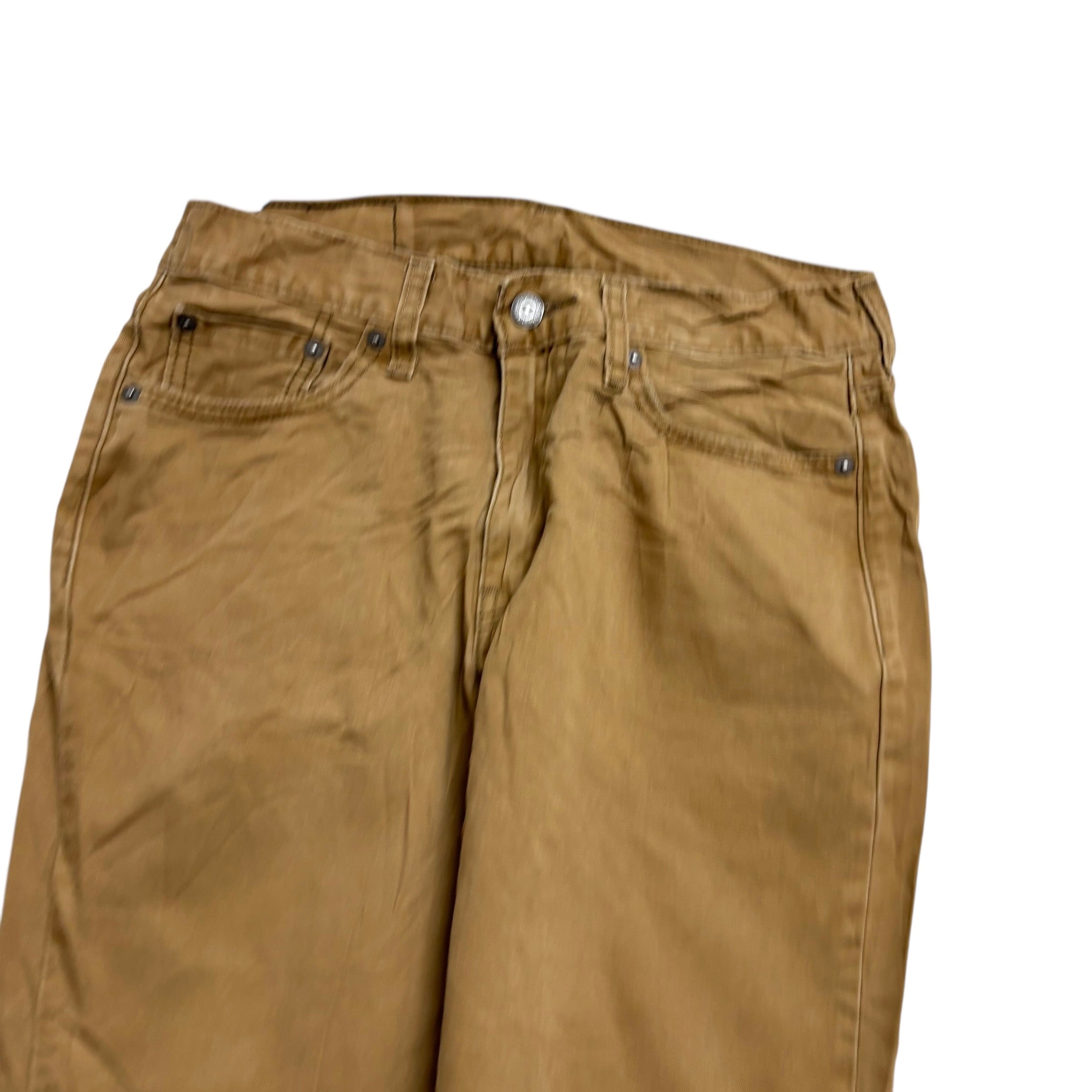 Levis 514 Trousers W30 L30 Mens Tan Regular Straight Fit Pants