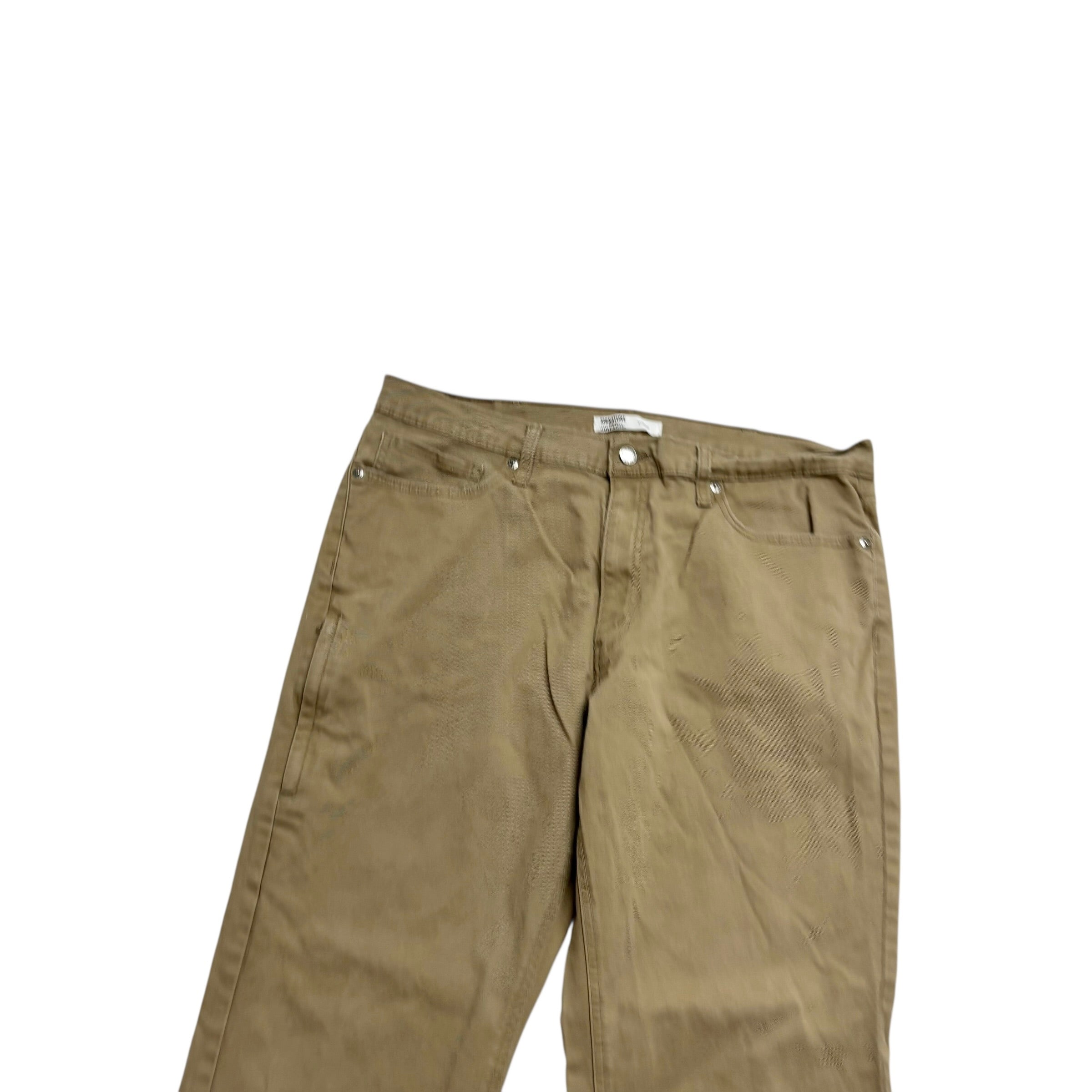 Levis Signature Trousers W38 L30 Mens Beige Athletic Straight Stretch Pants