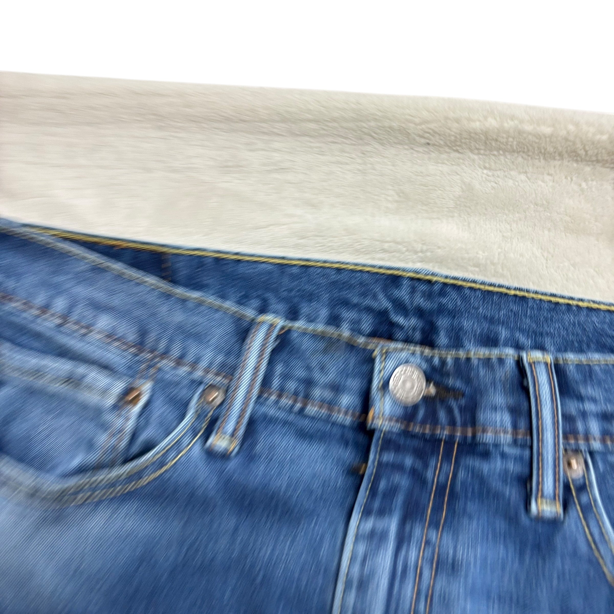 Levis 514 Jeans W36 L32 Mens Mid Blue Regular Straight Fit Stretch Denim