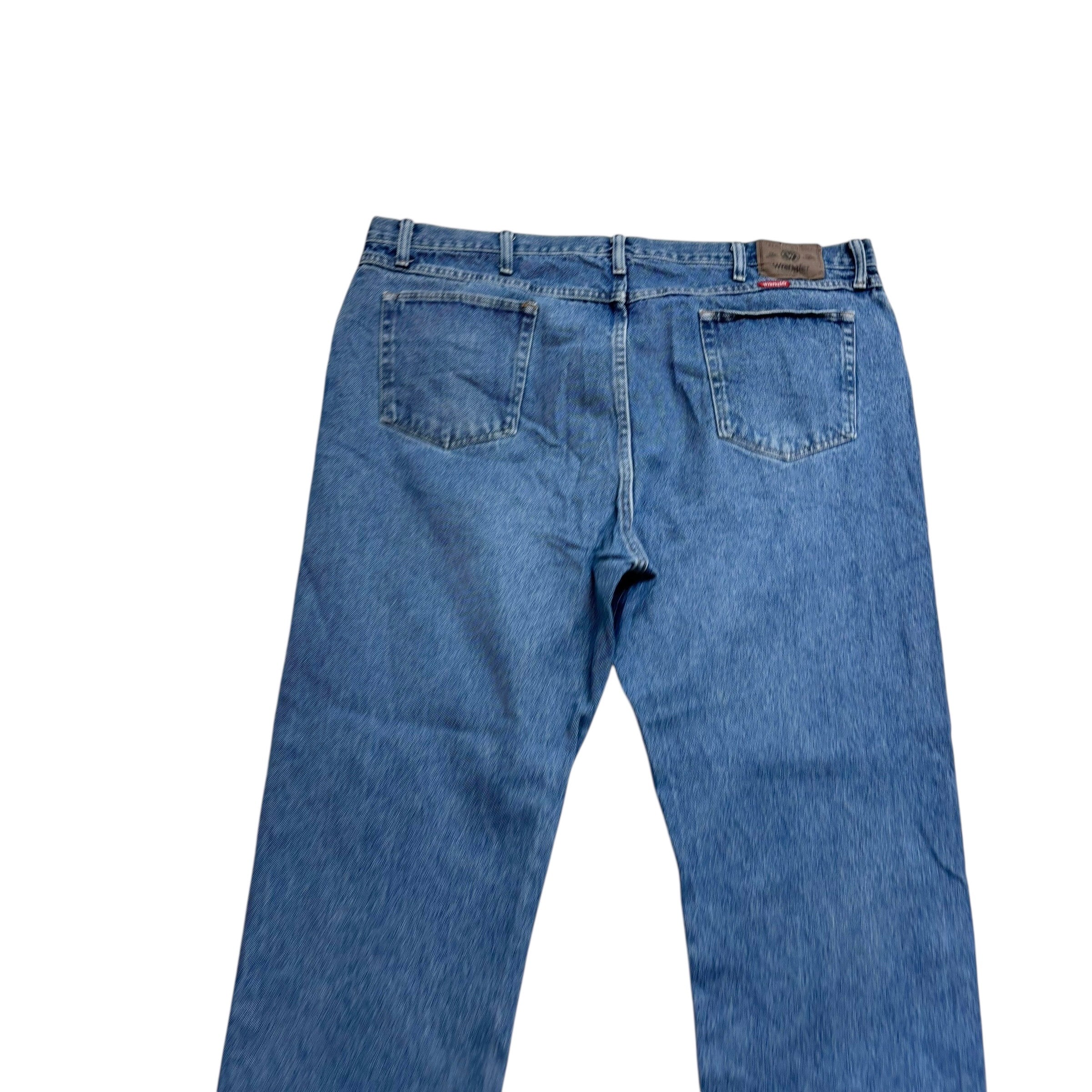 Wrangler Jeans W44 L29 Mens Light Blue Regular Straight Fit Vintage Denim (E)