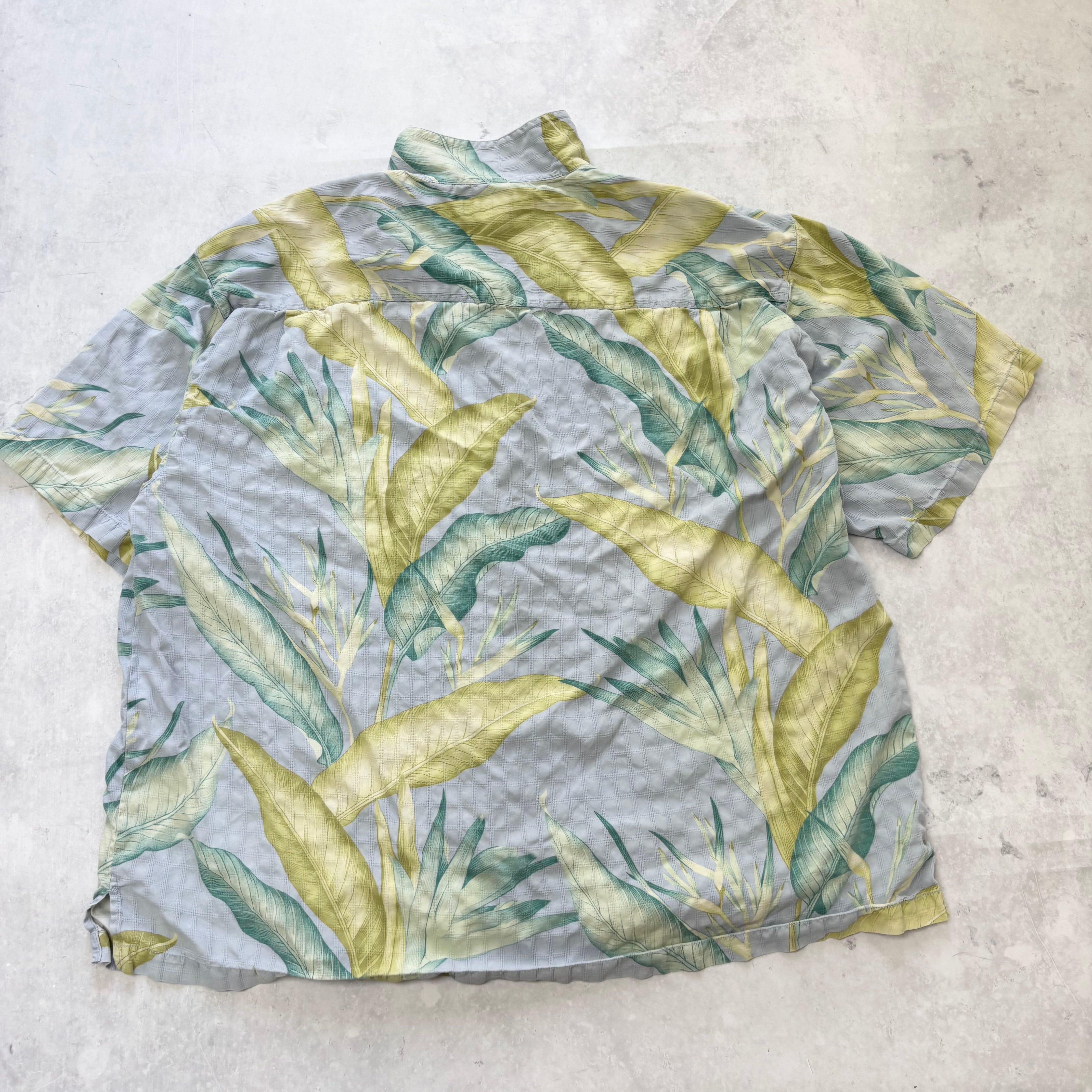Vintage Hawaiian Shirt Mens XXL Blue Tommy Bahama Short Sleeve Silk (F)
