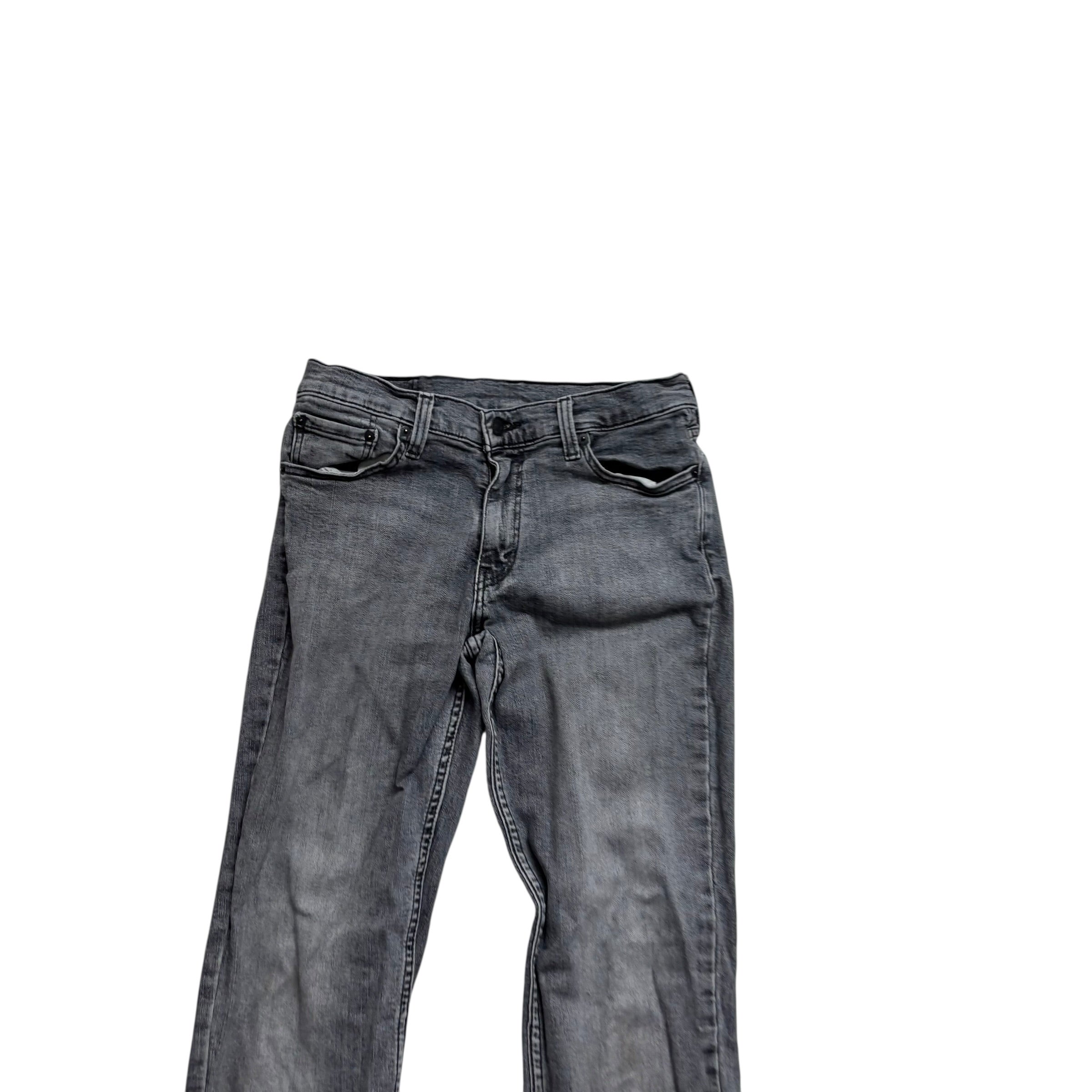 Levis 511 Jeans W32 L34 Mens Grey Slim Fit Stretch Denim (F)