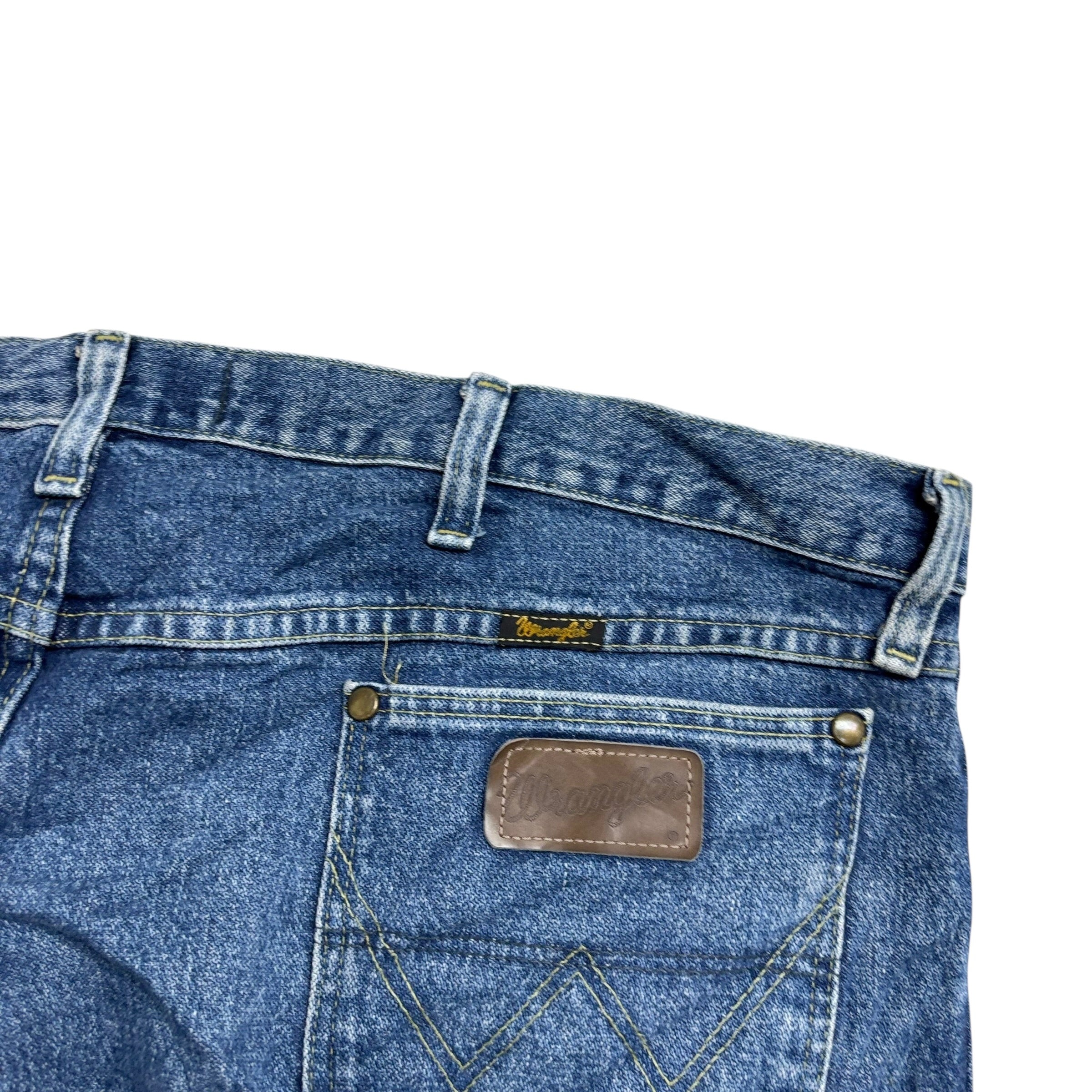 Wrangler Jeans Cowboy Cut W42 L33 Mens Mid Blue 13MG Regular Fit Denim