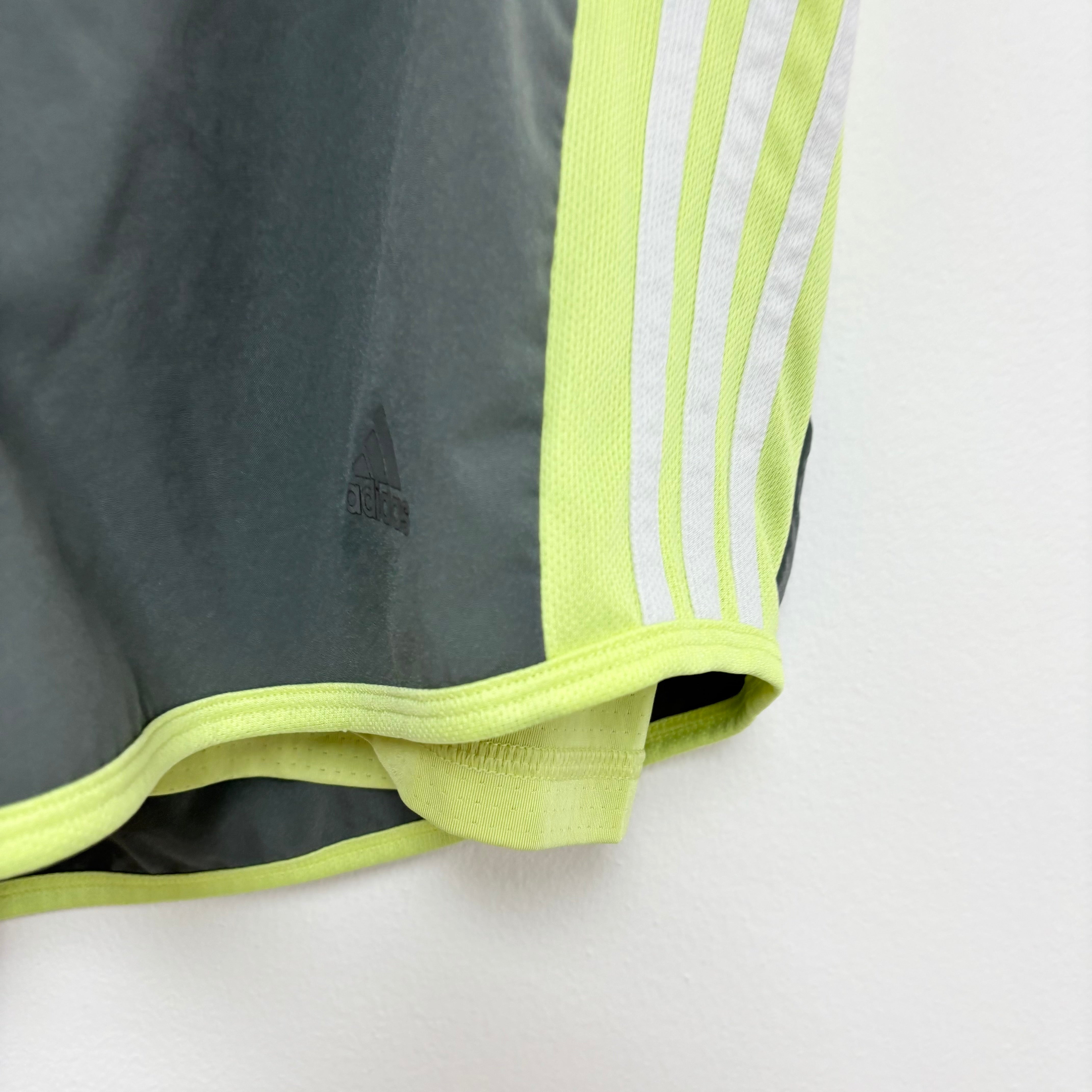 Adidas Shorts Womens Large Grey Sports Running Gym Athletic Pockets (E)