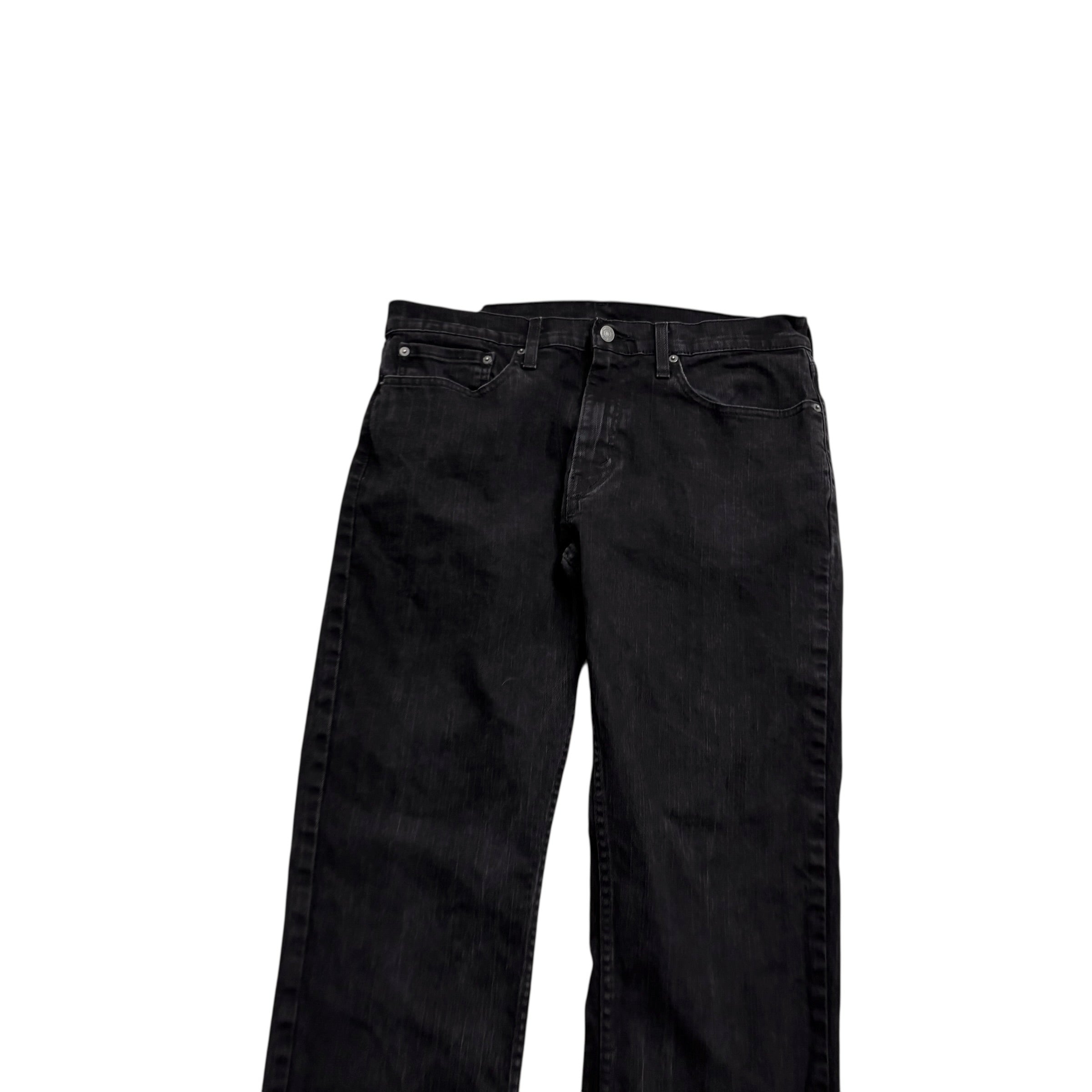 Levis 559 Jeans W34 L33 Mens Black Regular Straight Fit Stretch Denim (E)