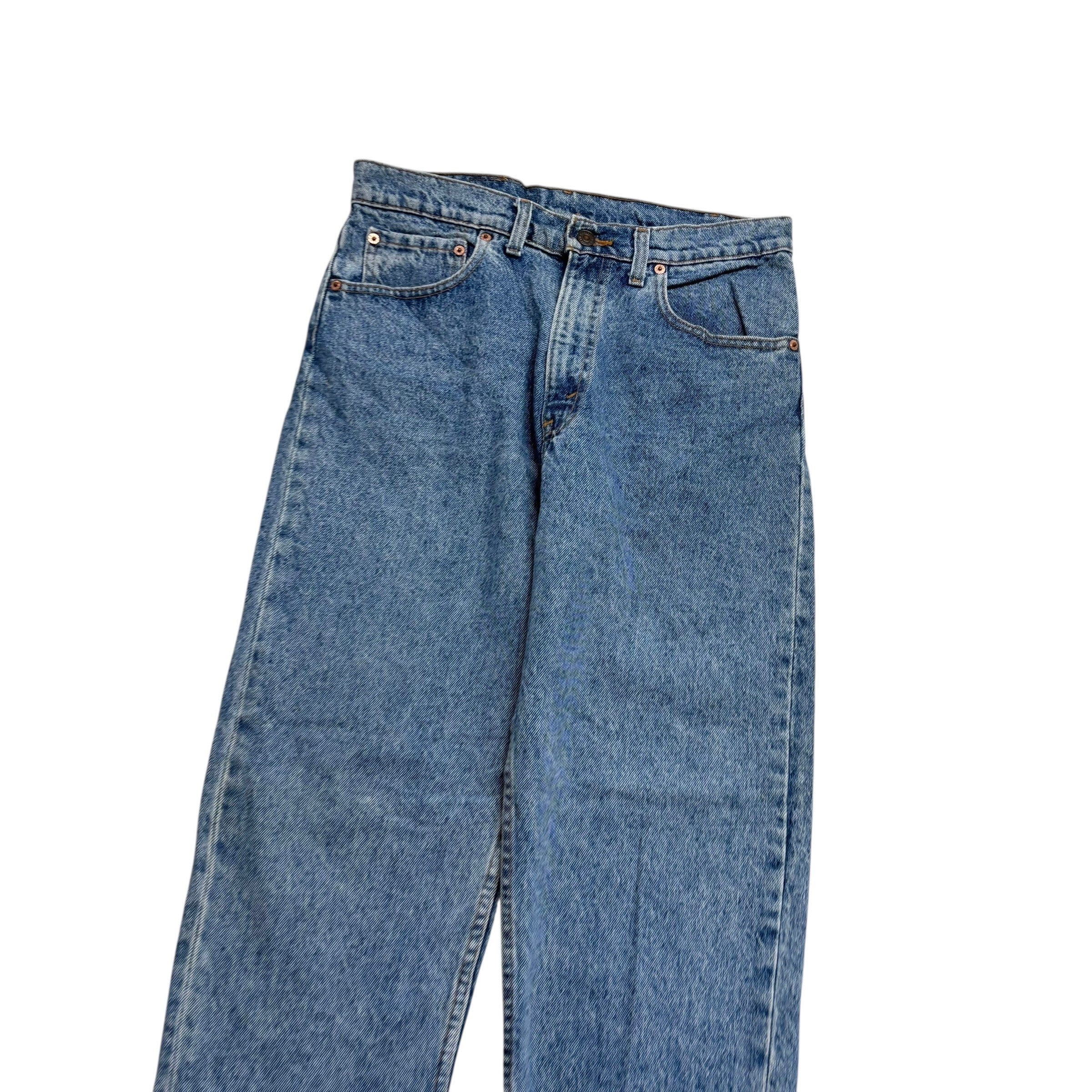 Levis 550 Jeans W31 L30 Mens Mid Blue Relaxed Tapered Made In USA Vintage (E)