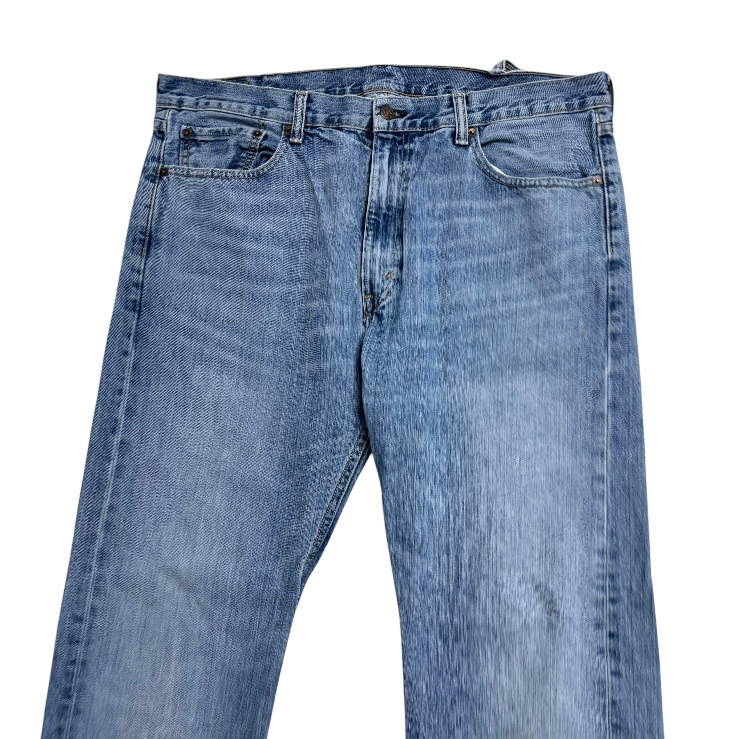 Levis 505 Jeans W38 L30 Mens Mid Blue Regular Straight Fit Denim