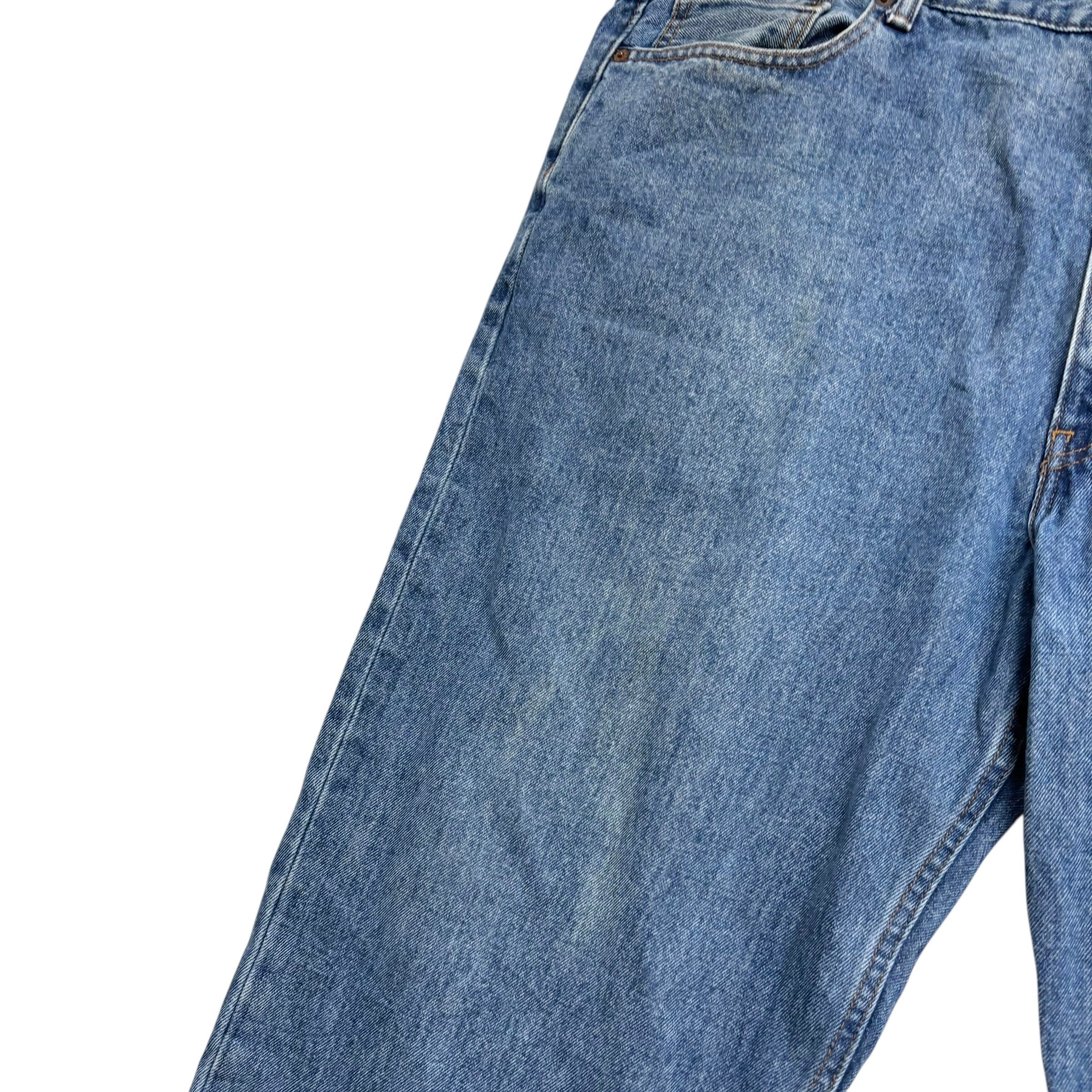 Levis 550 Jeans W46 L32 Mens Mid Blue Baggy Relaxed Straight Fit Denim (F)