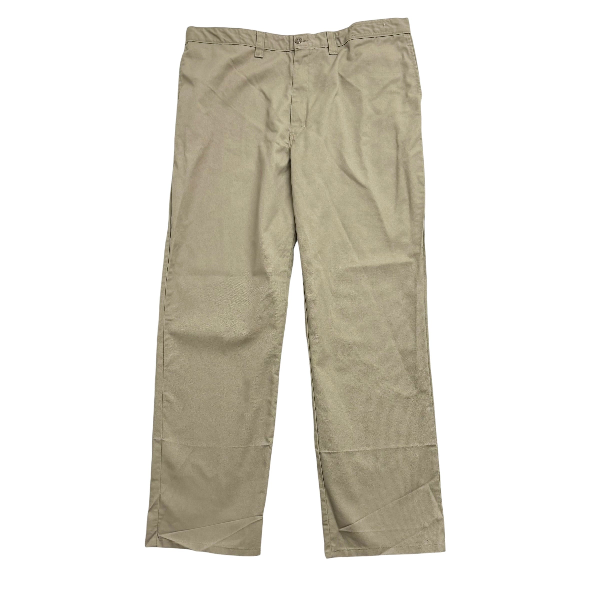 Dickies Trousers W42 L34 Mens Beige Pants Relaxed Straight Fit Workwear