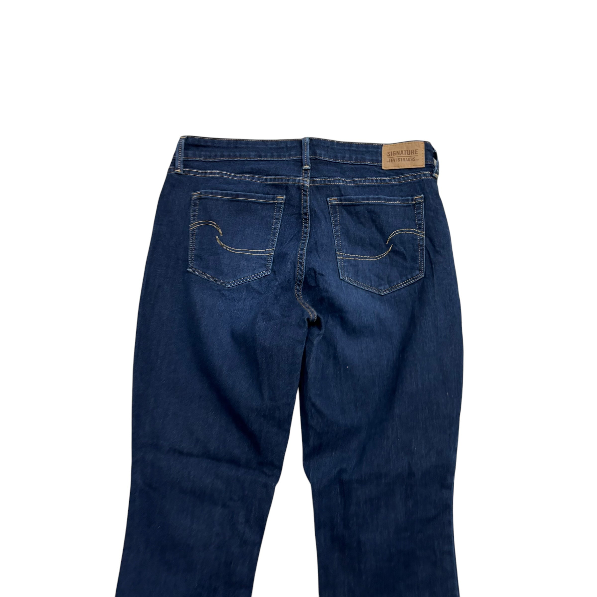 Levis Signature Jeans W28 L30 Womens Skinny Fit Dark Blue Stretch Denim (E)