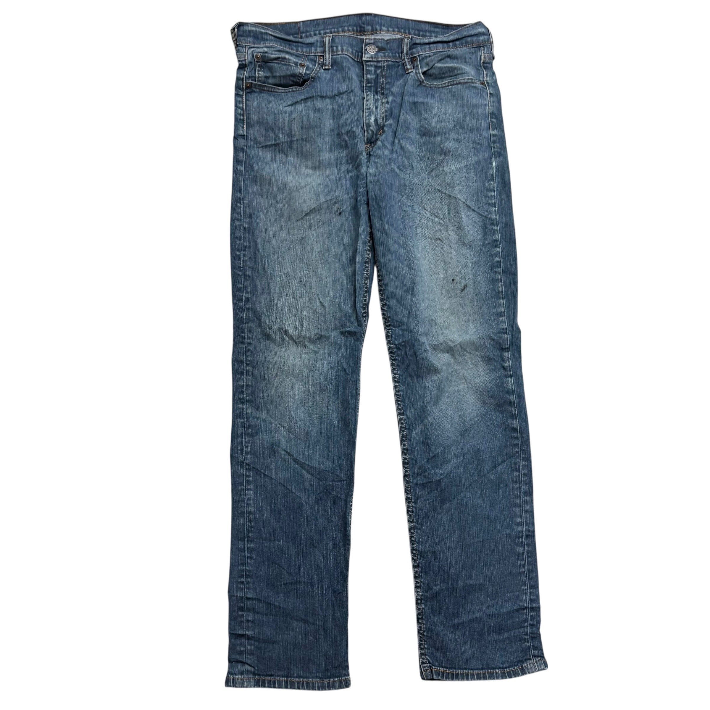 Levis 541 Jeans W33 L33 Mens Blue Athletic Tapered Fit Stretch Denim (F)
